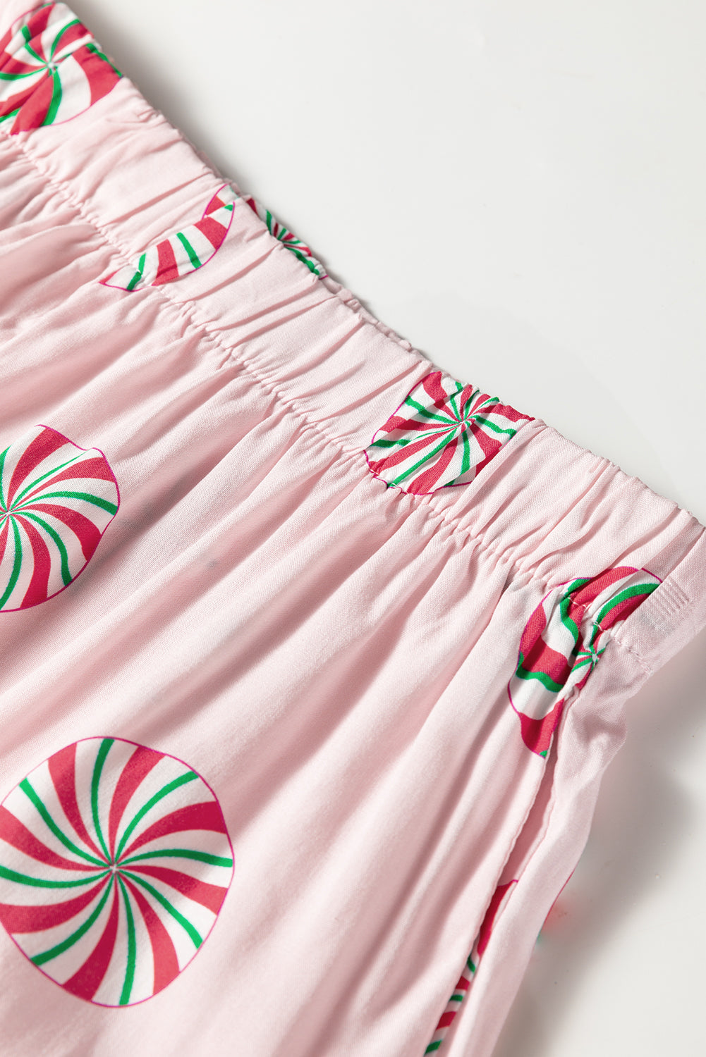 Christmas Candy Bow Knot Pyjama Shorts Set - eAura