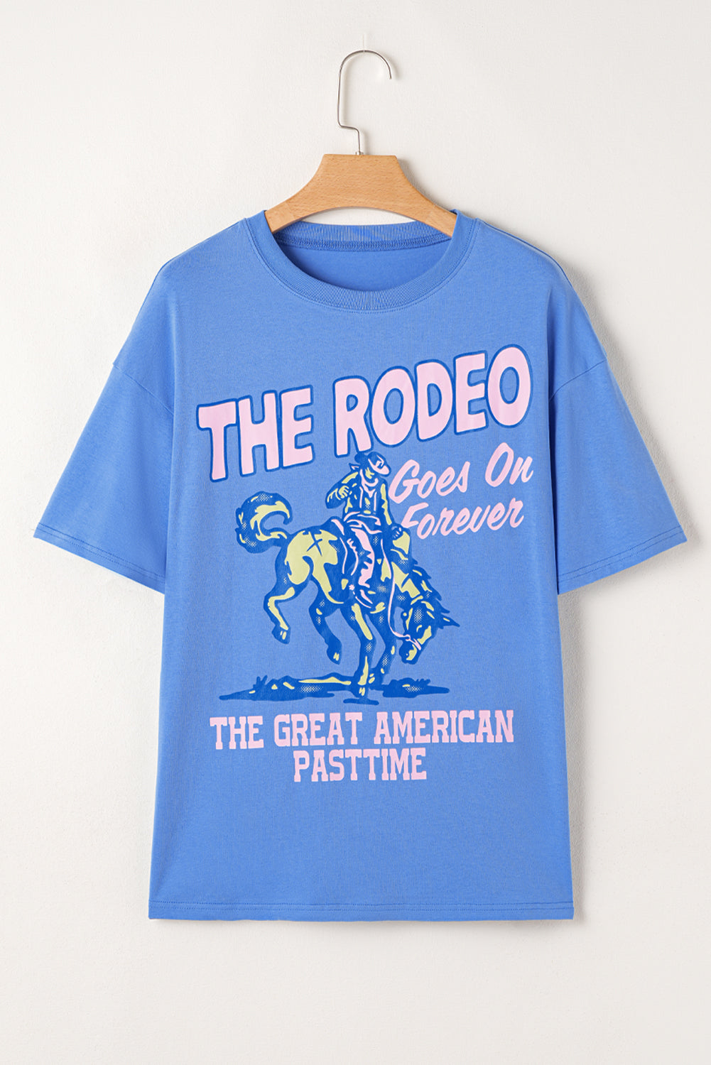 Sky Blue Rodeo Forever Western Graphic Tee eAura