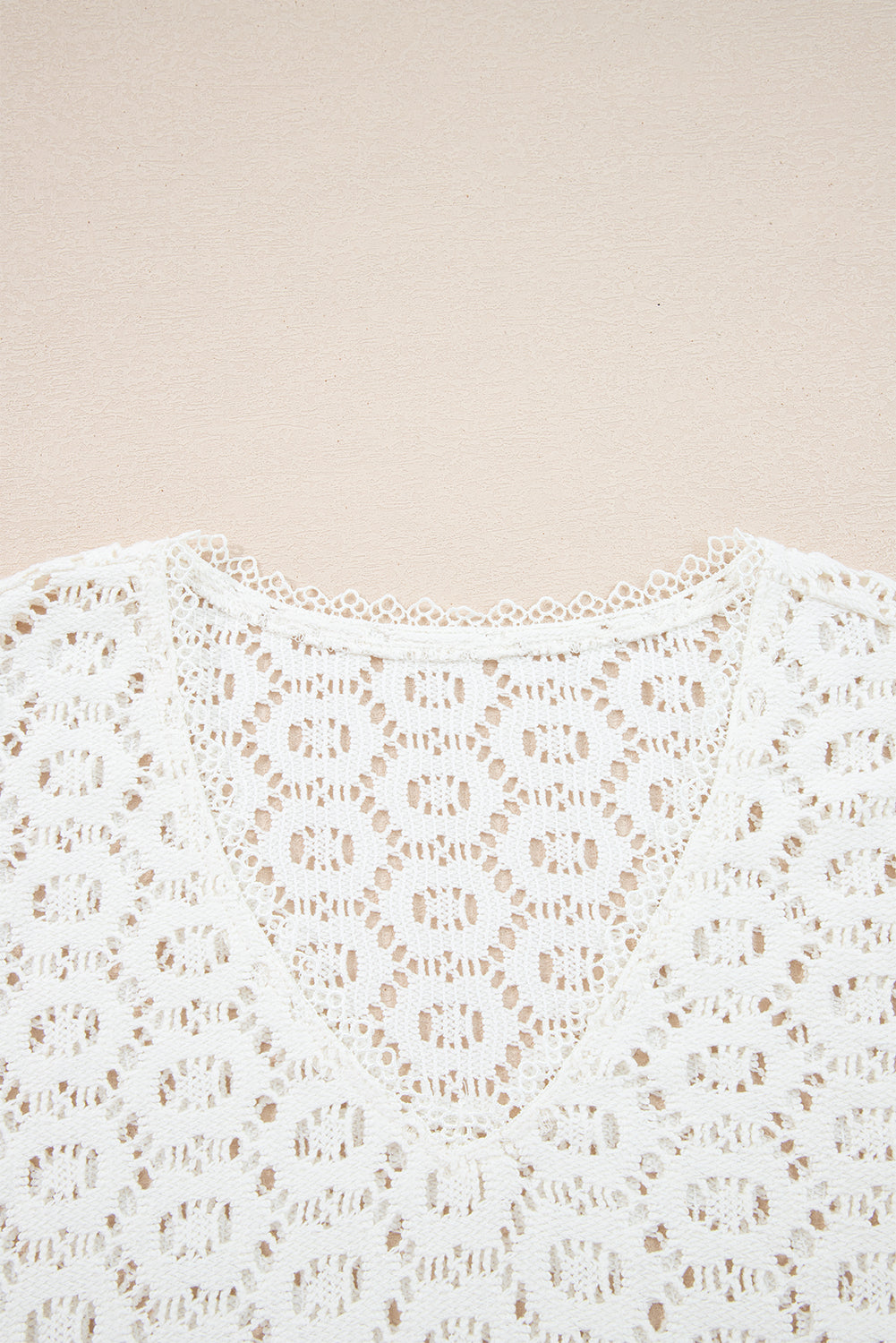 Floral Lace V-Neck Ruffled Sleeve Top - eAura