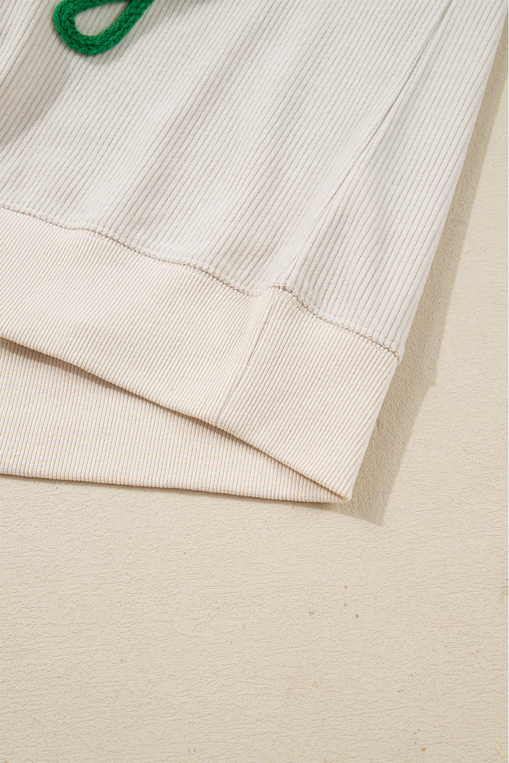 Merry Little Thing Corded Letter Graphic Ribbed Loose Sweatshirt - Tops/Sweatshirts & Hoodies