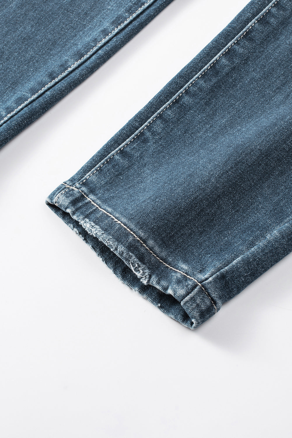 Blue Distressed Ripped Skinny Jeans Beagle Boutique Fashion Outlet