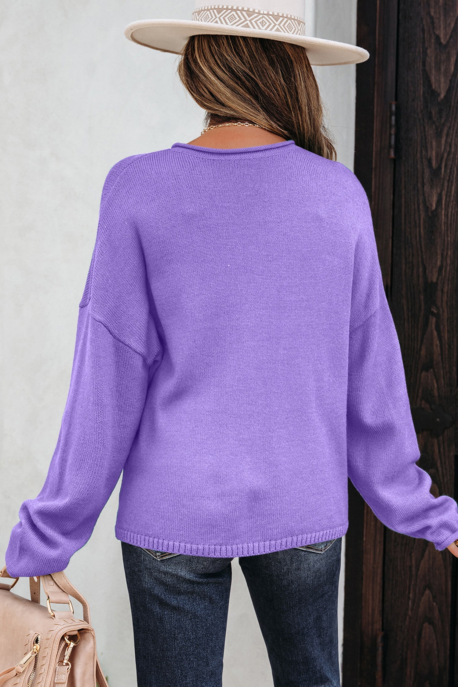 Knit Button Drop Shoulder Sweater Cardigan - Sweaters & Cardigans/Cardigans