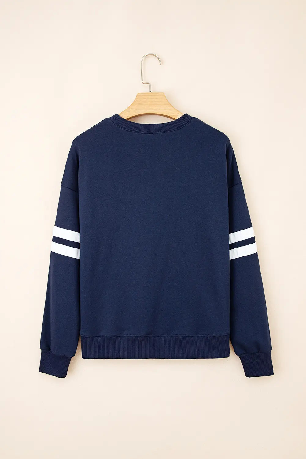 Striped Detail Drop Shoulder Oversized Sweatshirt