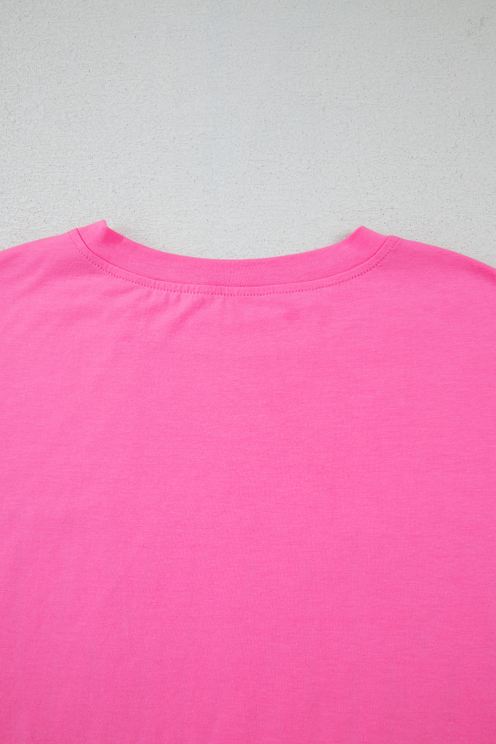 Bright Pink MAMA Letter Graphic Neon T Shirt eAura