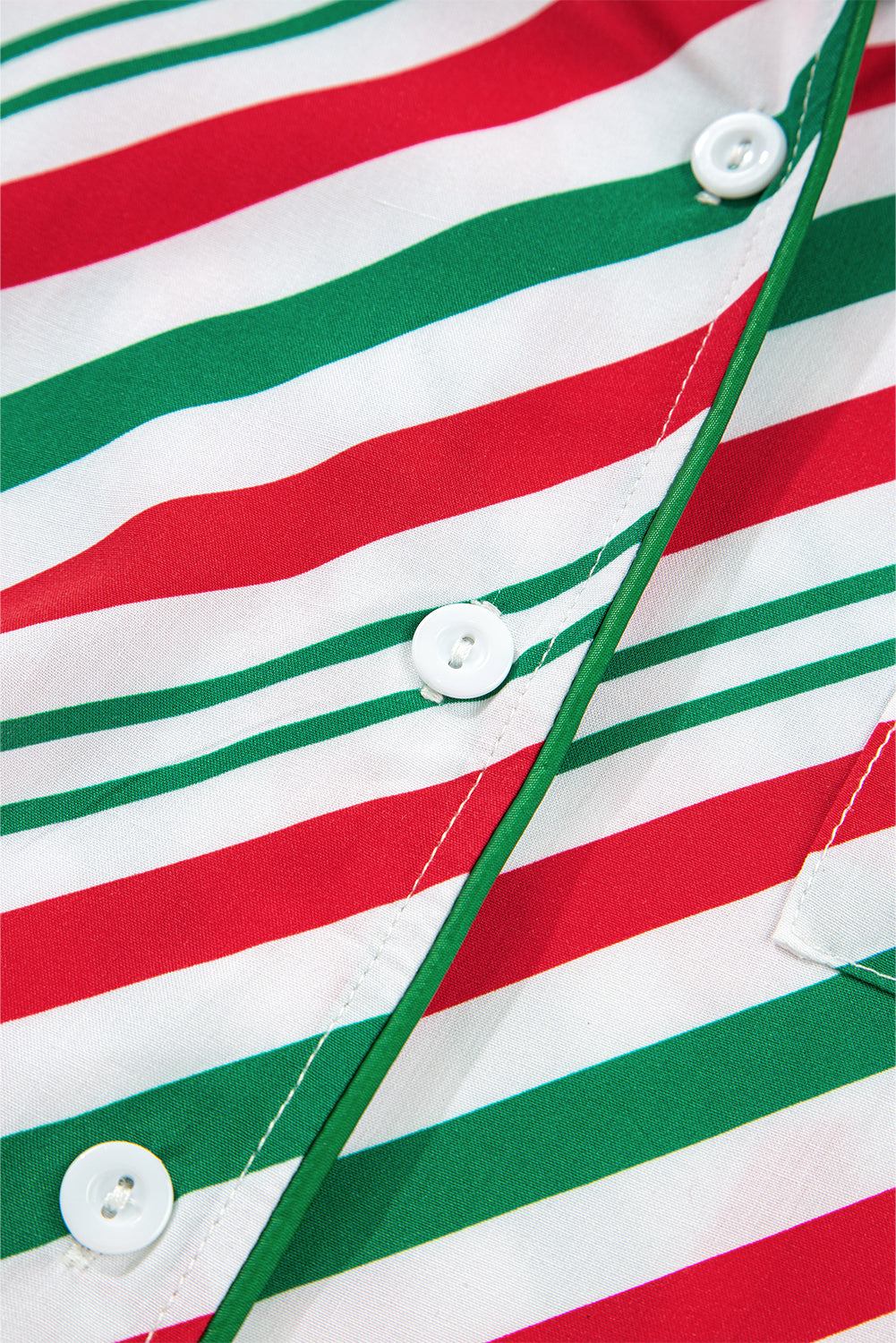 Green Stripe Christmas Pyjama Set - eAura