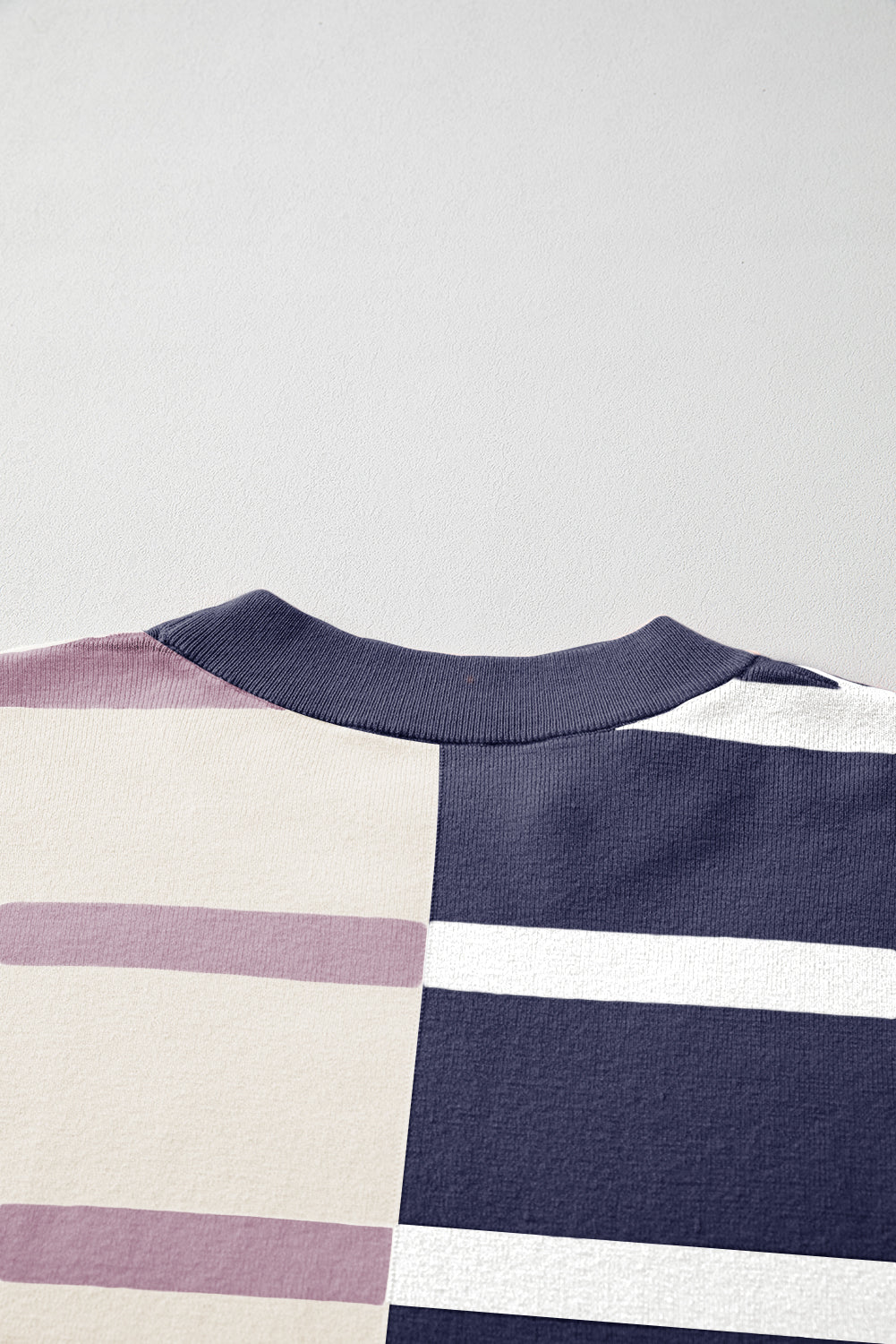 Pink Stripe Colourblock Oversized Sweater eAura