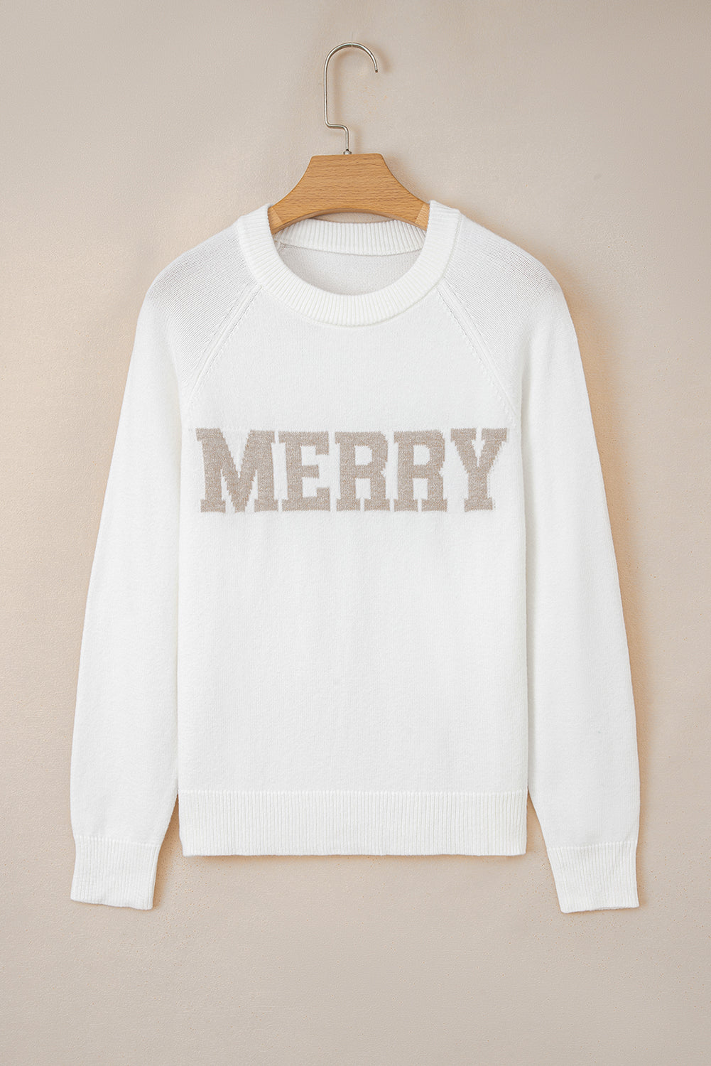 MERRY Christmas Raglan Sleeve Sweater - eAura