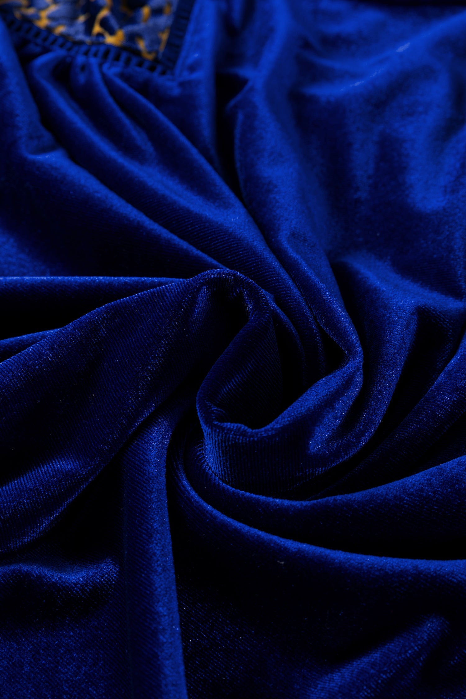 Leopard Patchwork Shoulder Flounce Sleeve Velvet Blouse - Occasionwear/party tops