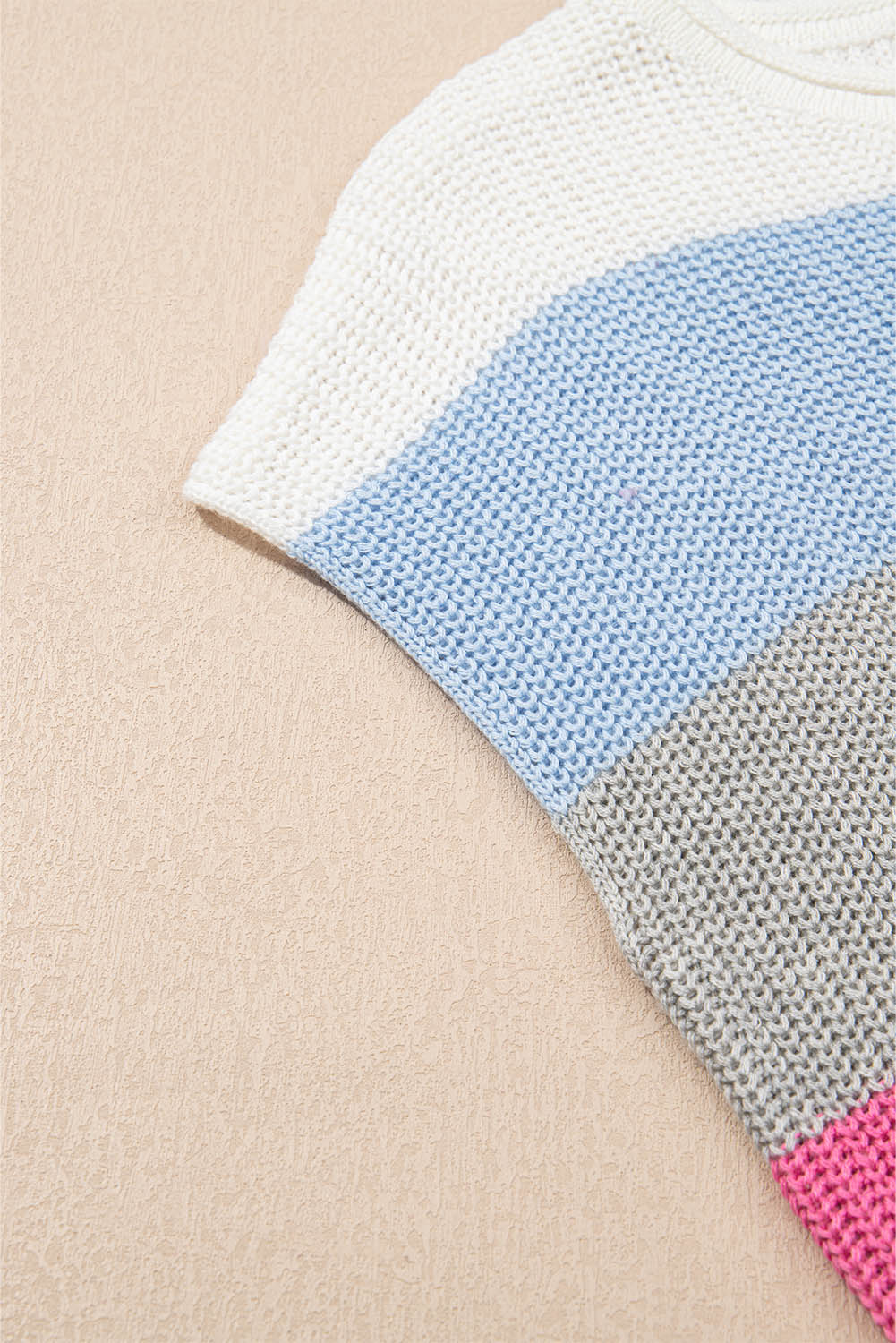 Light Blue V Neck Sweater Top eAura