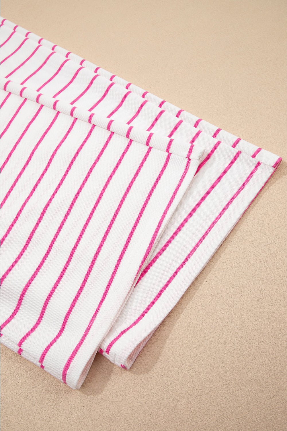 Stripe Casual Wide Leg 2pcs Trousers Co-ord Set BB Fashion Outlet