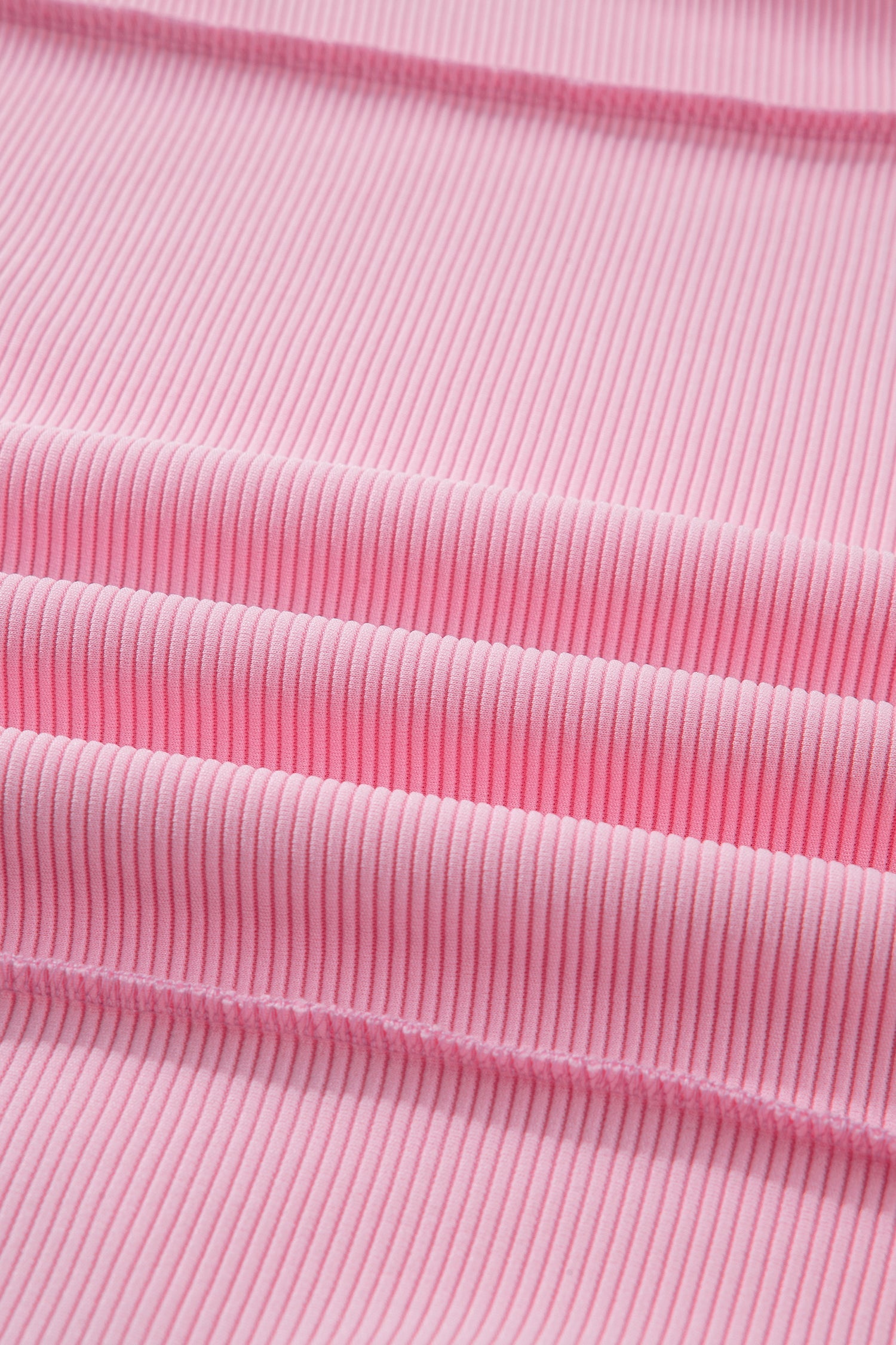 Horizontal Ribbed Exposed Seam Detail Drop Shoulder Baggy Pullover - eAura