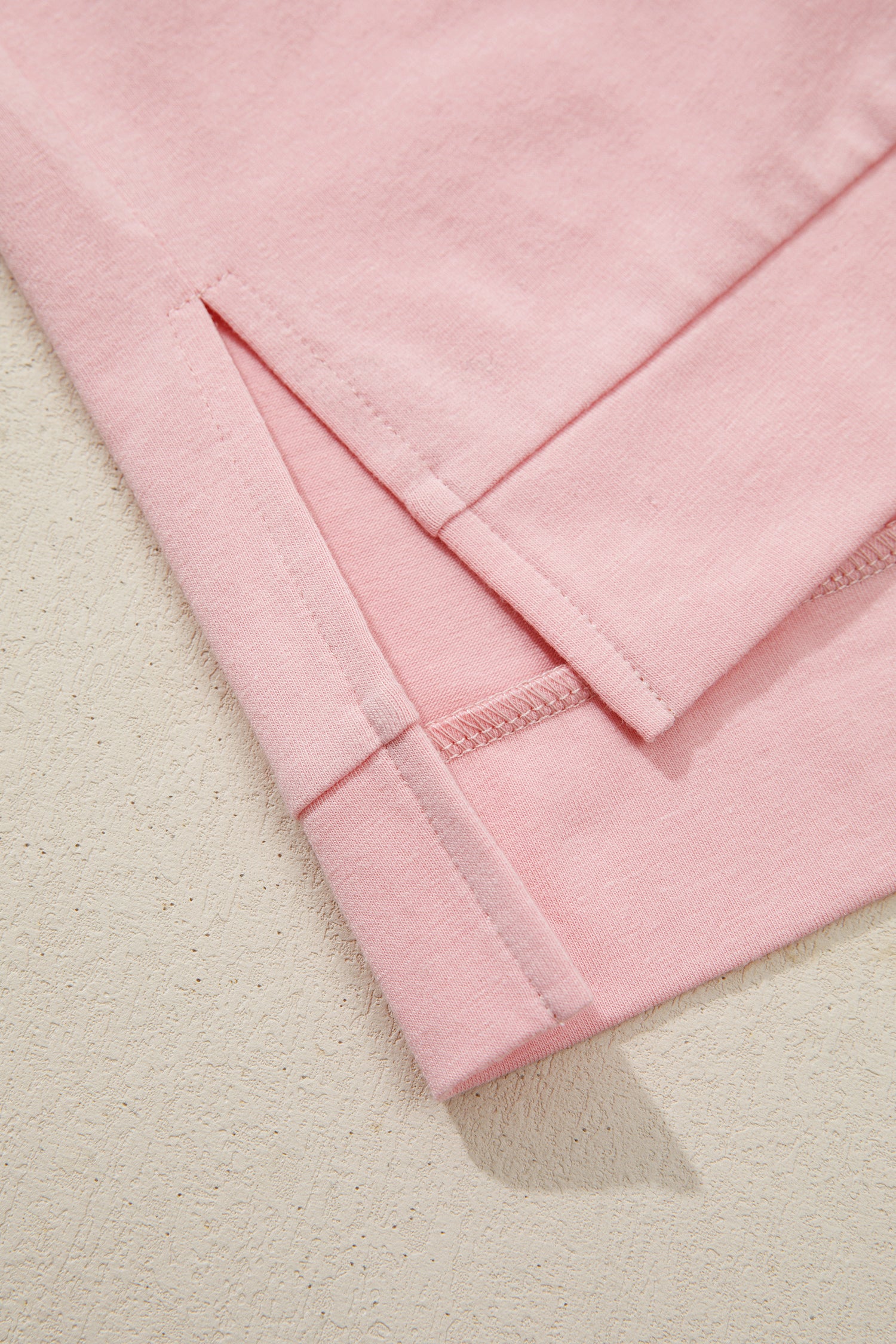 Colour Block Flower Patched Loose T-Shirt