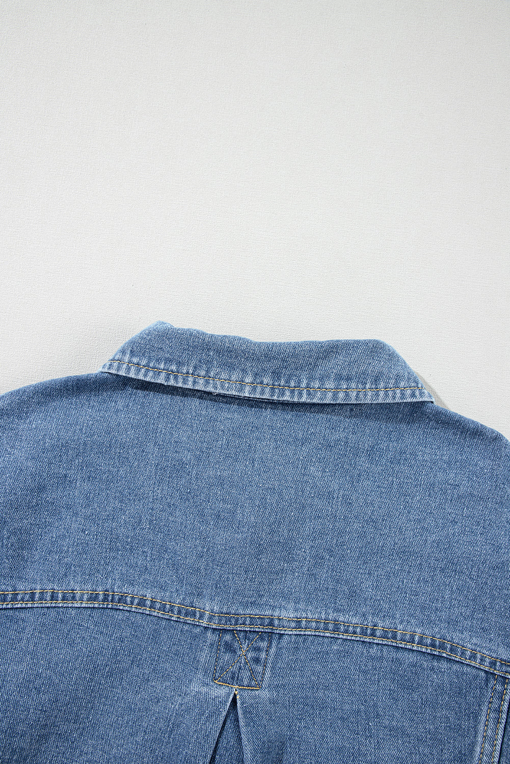 Wild Wind Washed Oversize Pocketed Denim Jacket eAura