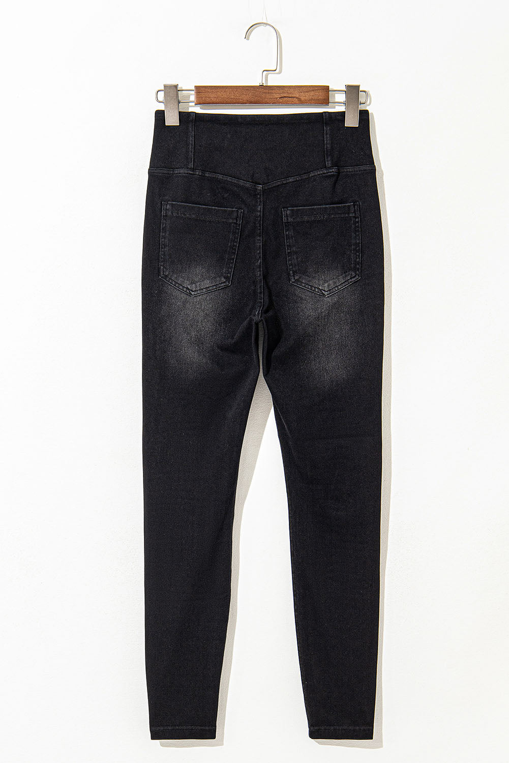 Black Arched Waist Stretchy Slim Fit Jeggings Beagle Boutique Fashion Outlet