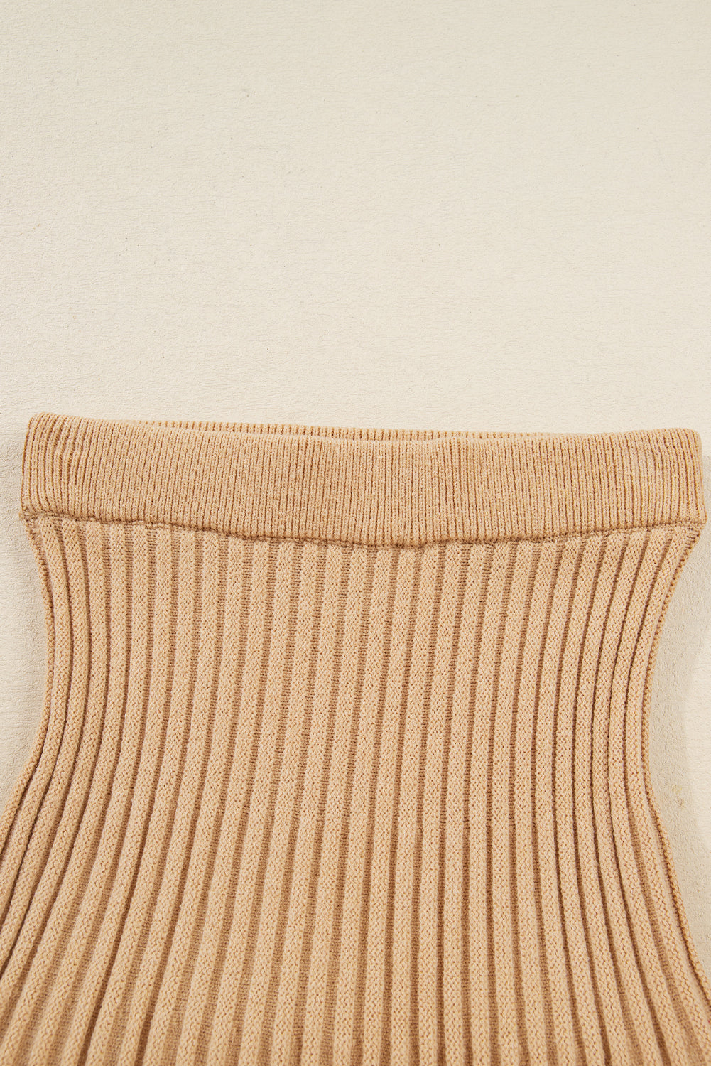 High Neck Puff Sleeve Sweater and Pleated Mini Skirt Co-ord Knit Outfit - eAura