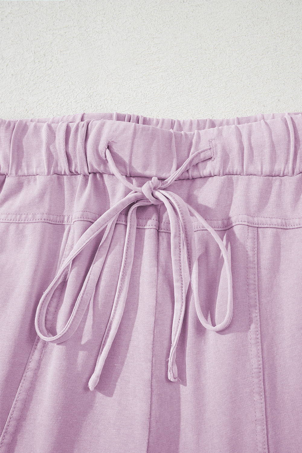 Mineral Wash Exposed Seam Drawstring High Waist Wide Leg Cargo Trousers eAura