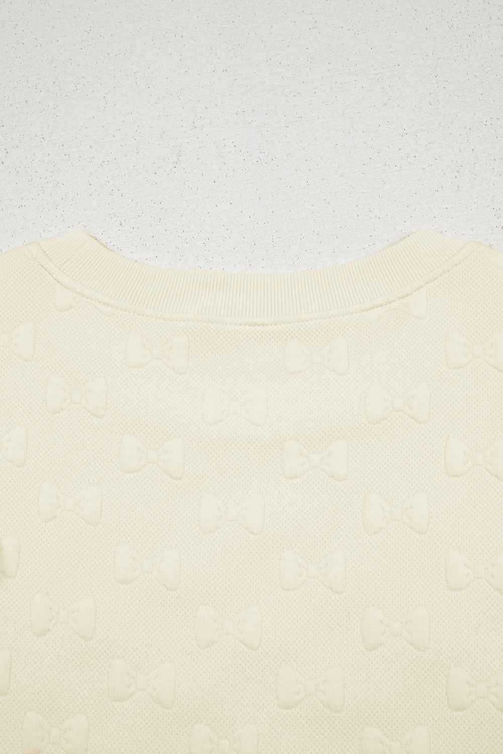 Bow Jacquard Ruffle Sleeve Short Co-ord Set eAura