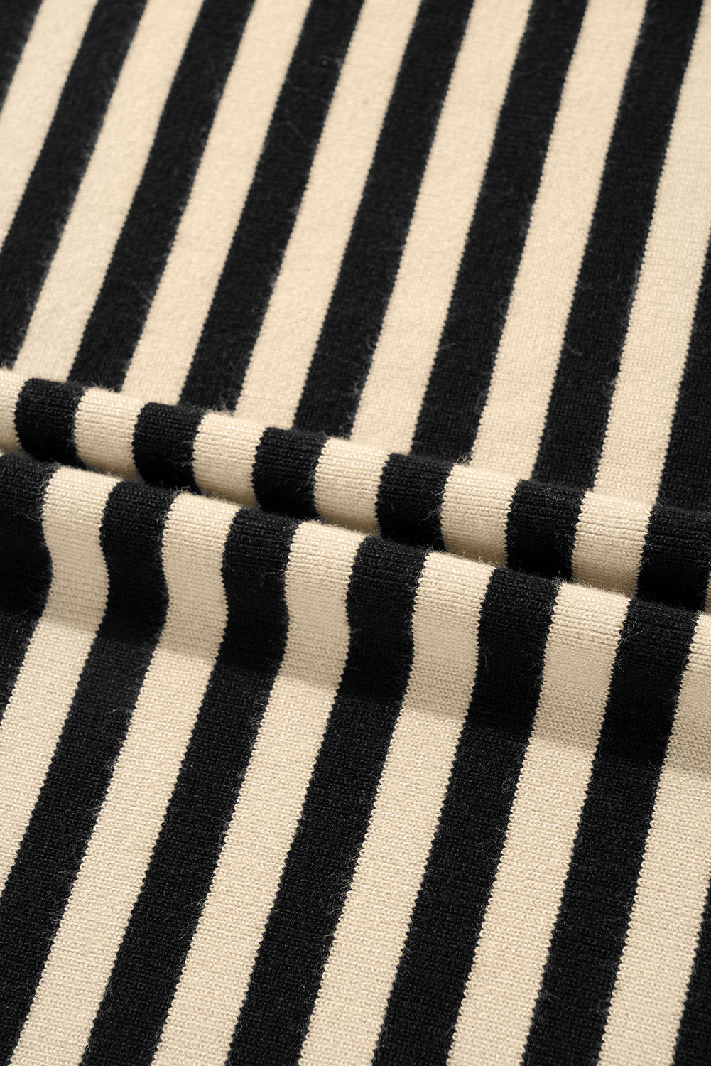 Black Stripe Crew Neck Slim Fit Sweater Vest eAura