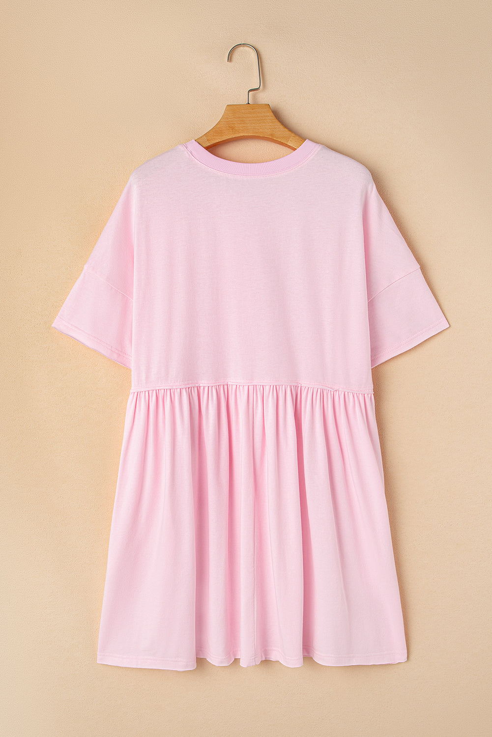 Pocketed Raw Edge Babydoll Dress eAura