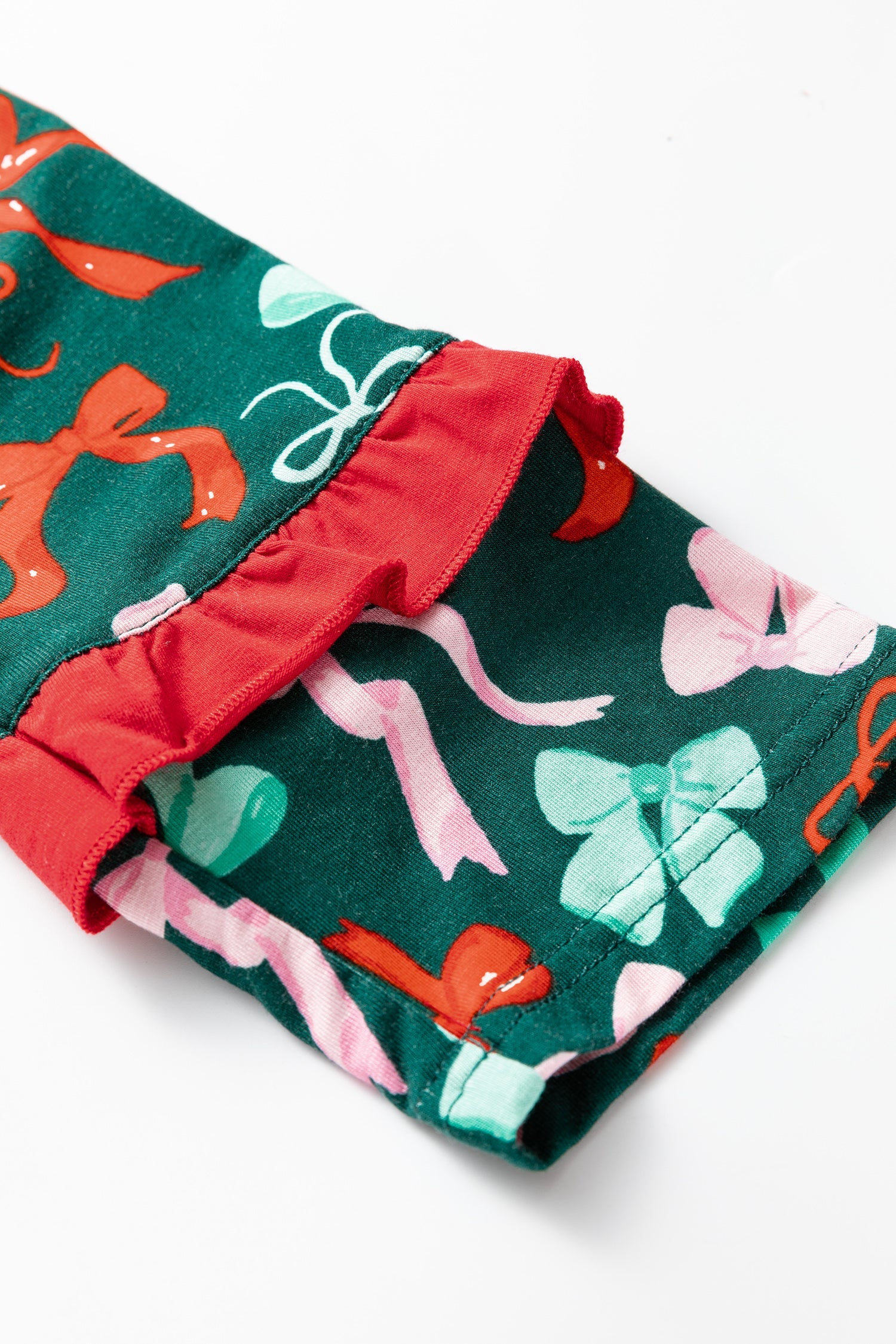Festive Bow Print Pyjama Set - Loungewear & Sleepwear/Sleepwear