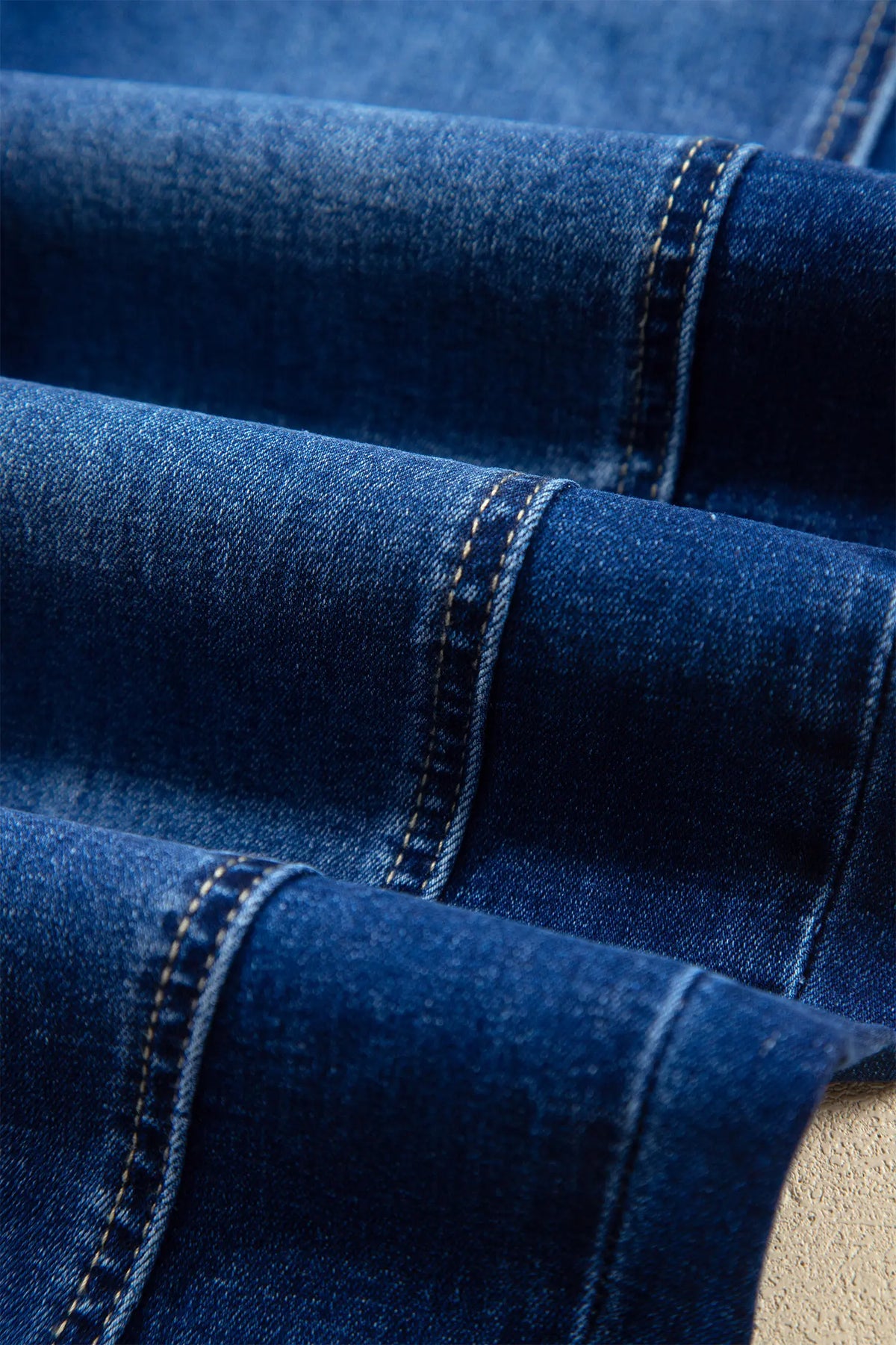 Raw Hem Turnup Loose Ankle-length Jeans – Sail Blue