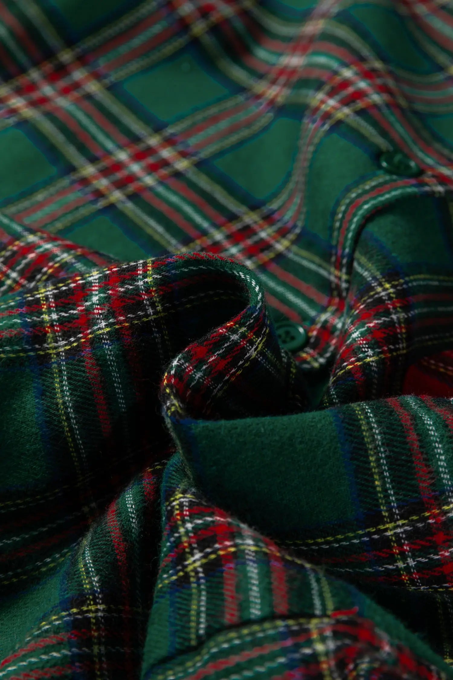Plaid Contrast Christmas Holiday Long Sleeve Shirt and Shorts Pyjamas - Loungewear & Sleepwear/Sleepwear