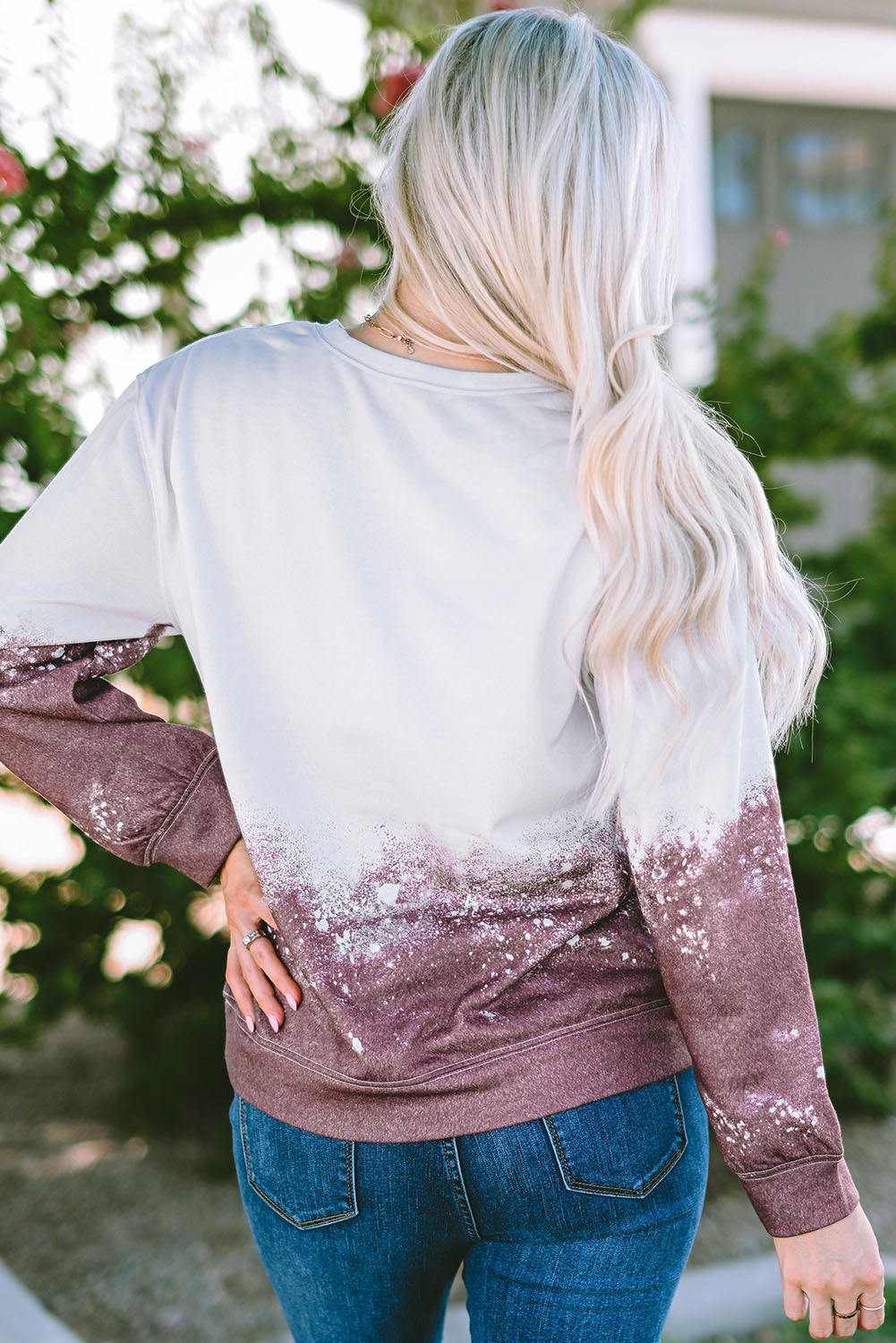 Tie Dye Gradient Pullover Sweatshirt eAura