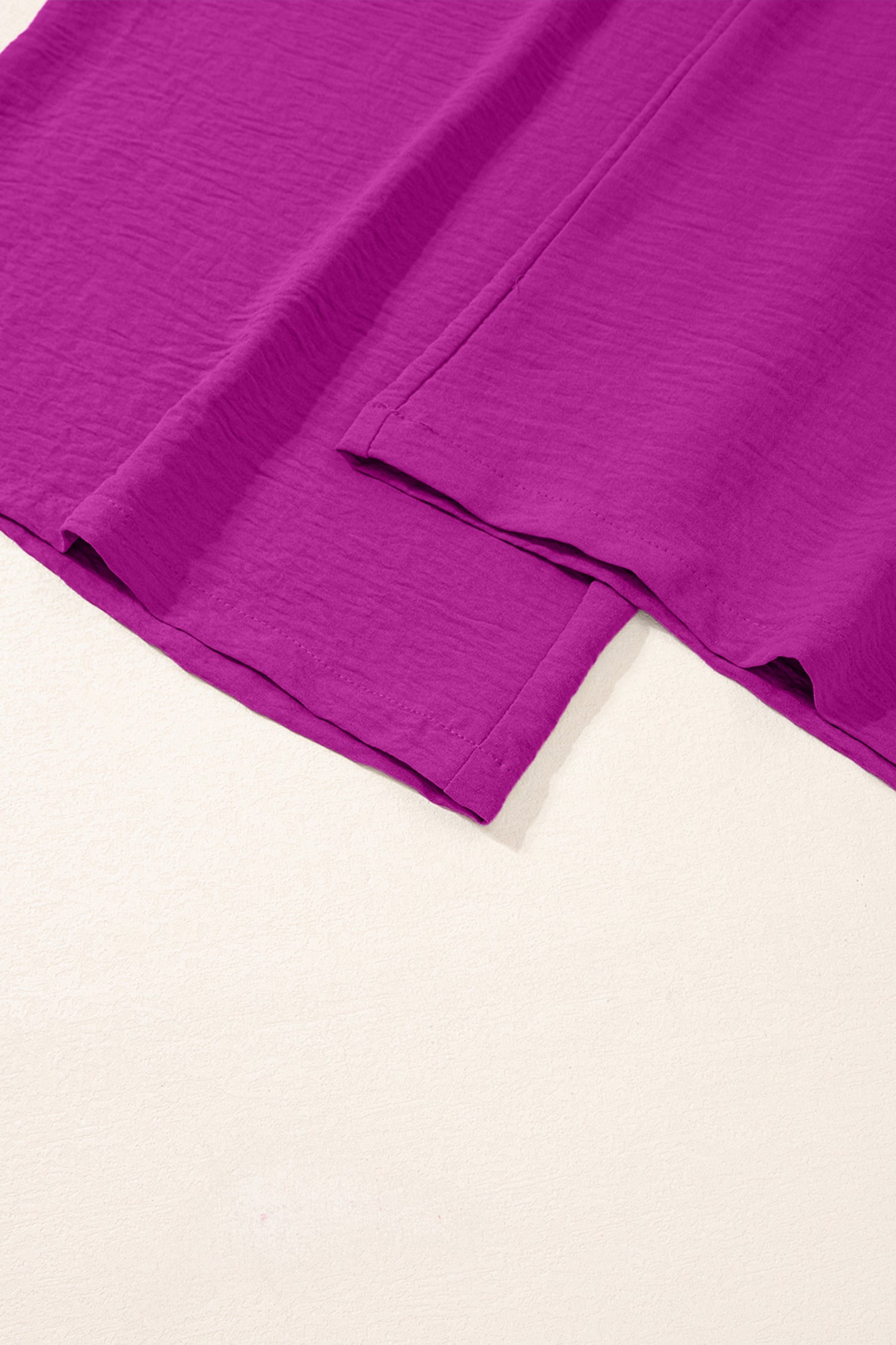 Smocked Square Neck Sleeveless Wide Leg Jumpsuit with Pockets – Purple