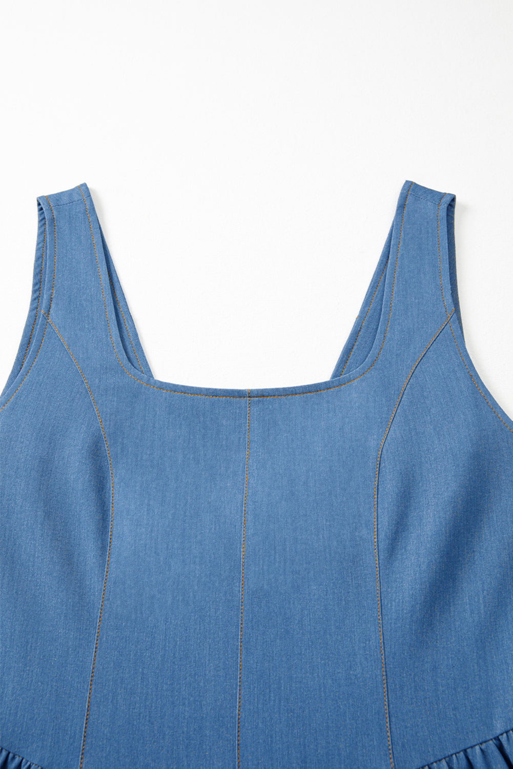 Myosotis Square Neck V-Cut Backless Tied Fit and Flare Dress Dear-Lover Dropshipping
