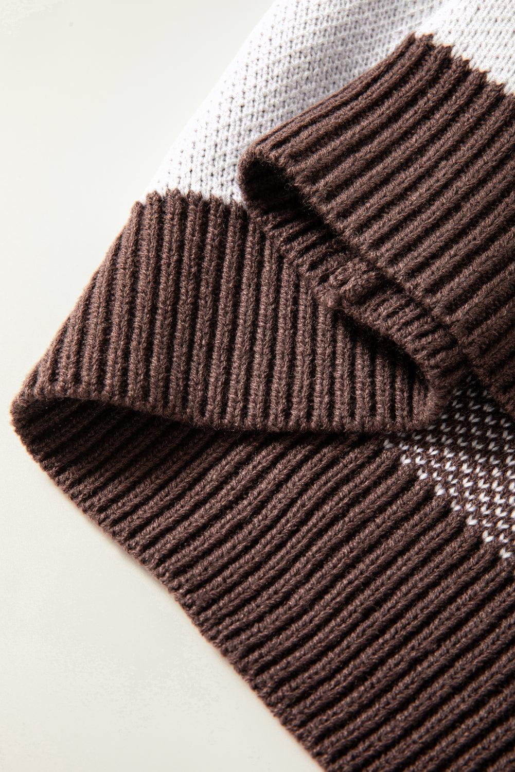 Checkered Bishop Sleeve Sweater – Rose, Pink, Green, Brown, Red & Black