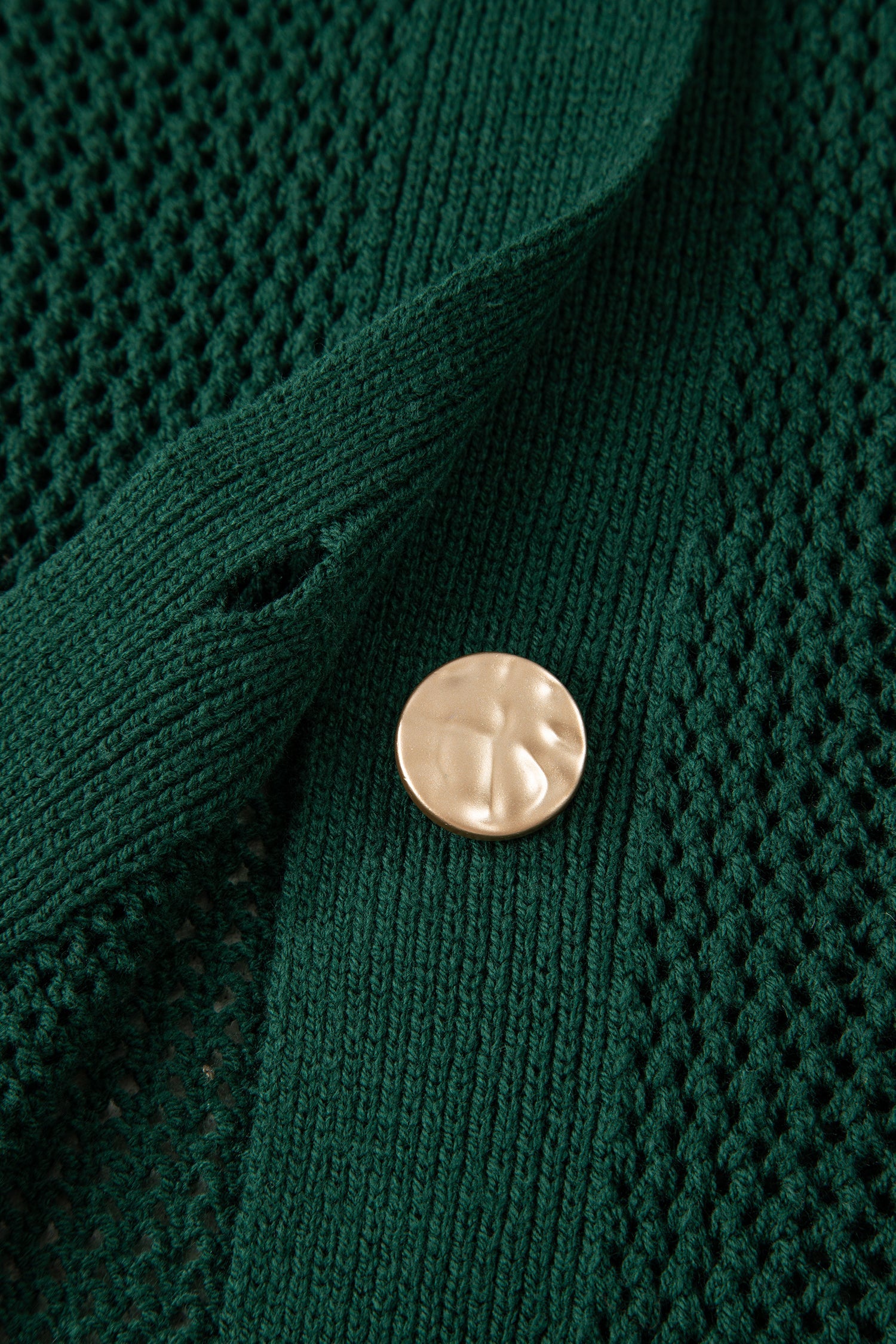 Plus Size Golden Accent Buttons Short Sweater Cardigan - Size/Plus Sweaters & Cardigans