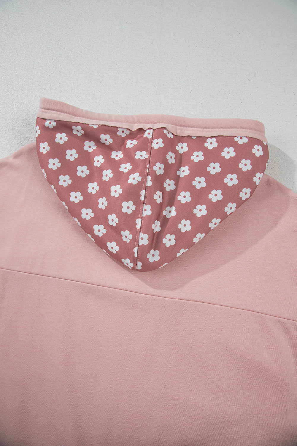 Delicacy Star Patch Graphic Floral Colour Block Drawstring Plus Size Hoodie BB Fashion Outlet