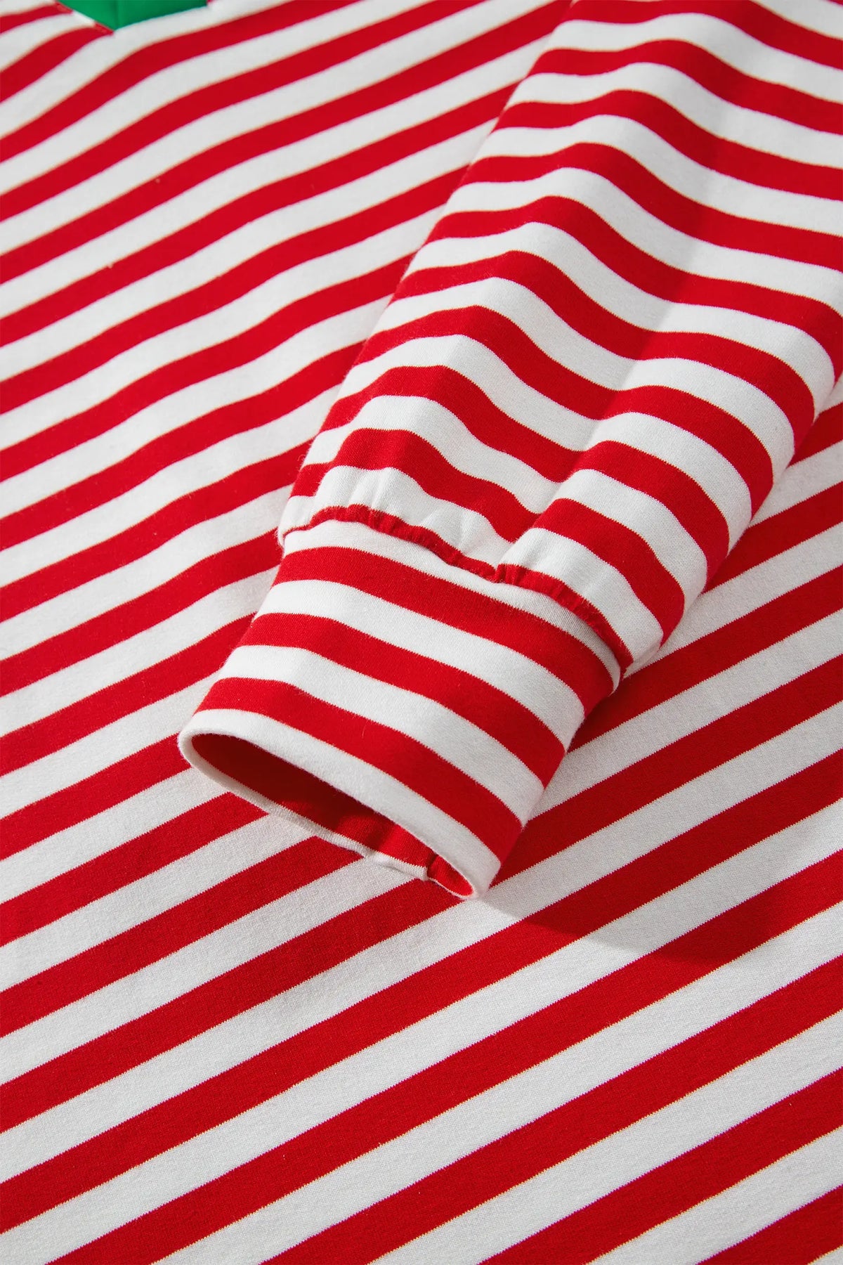Colourblock Trim Polo Collar Drawstring Elastic Waist Band Casual 2pcs Outfit – Red Stripe