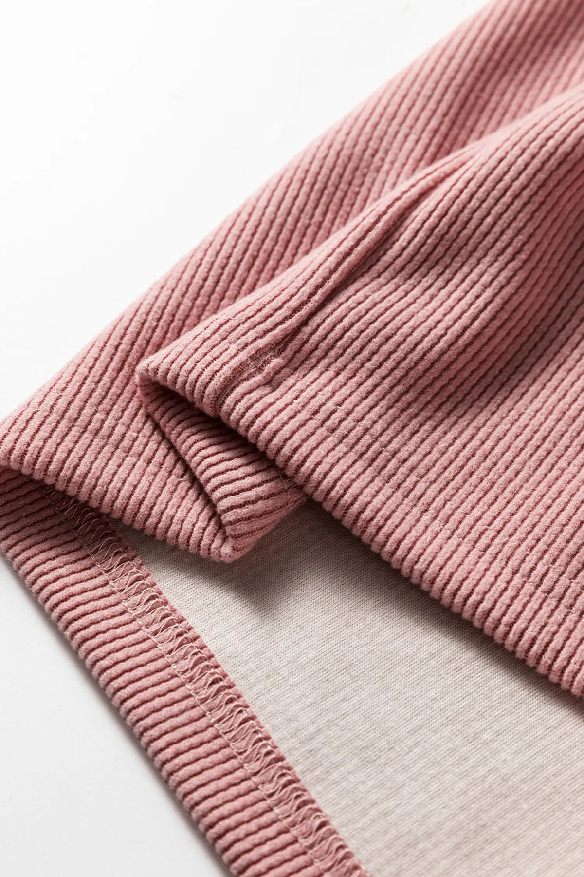 Pullover Hoodie and High Waist Bottoms Soft Cord Co-ord Set