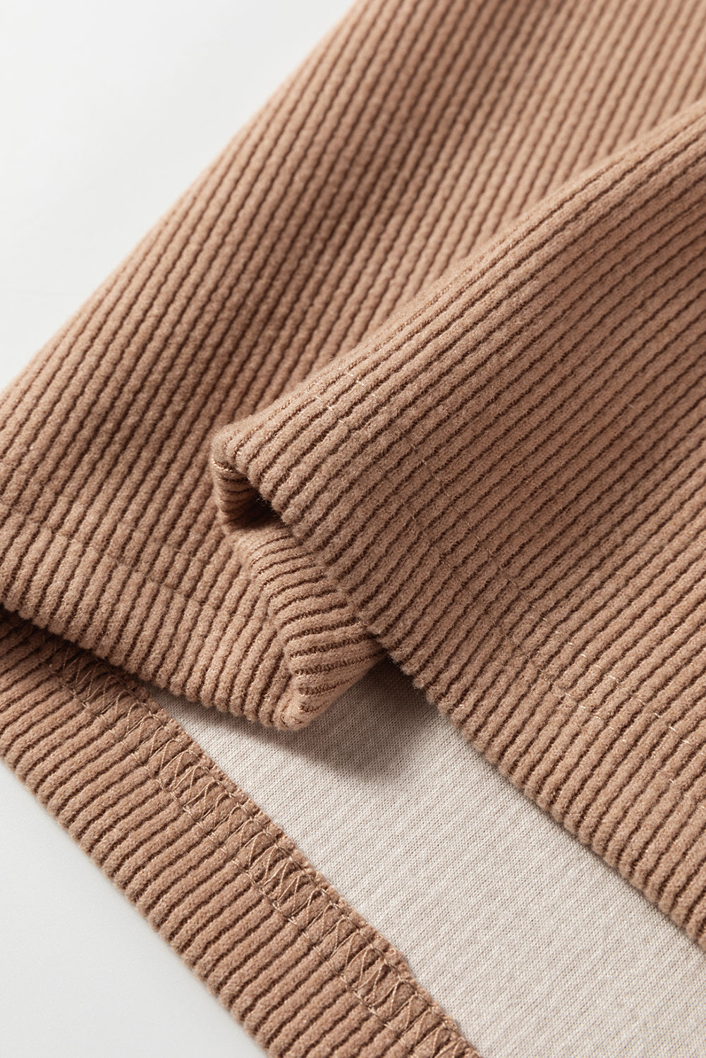 Pullover Hoodie and High Waist Bottoms Soft Cord Co-ord Set - eAura