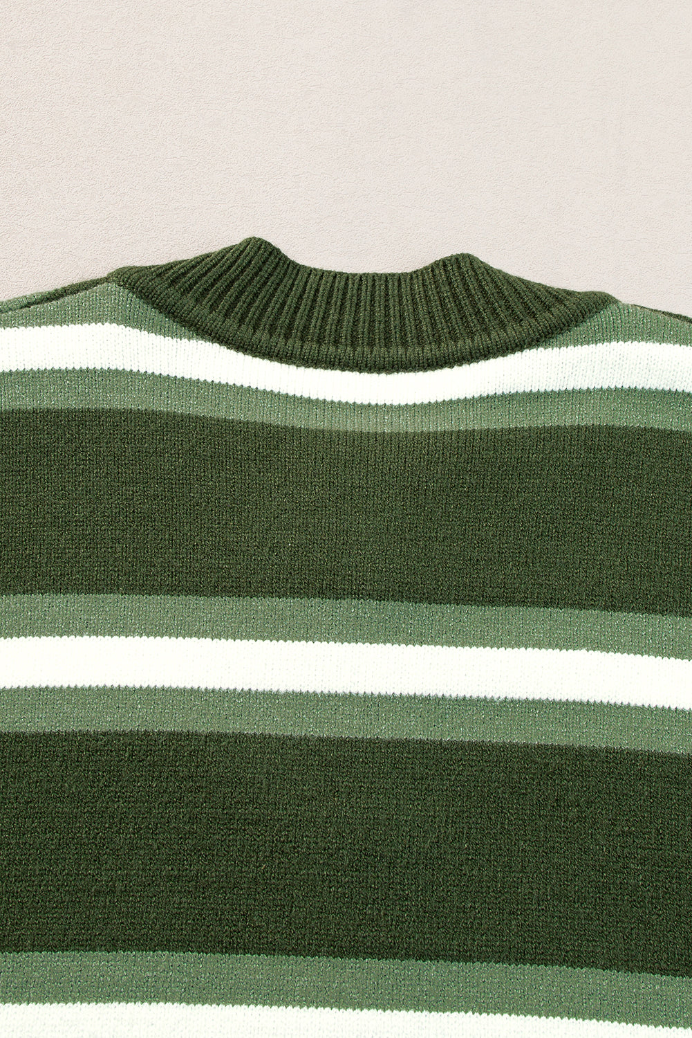 Green Stripe Drop Shoulder Cardigan - eAura