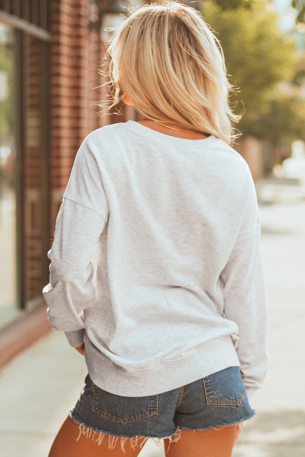 Vintage Washed GAME DAY Graphic Baggy Sweatshirt - eAura