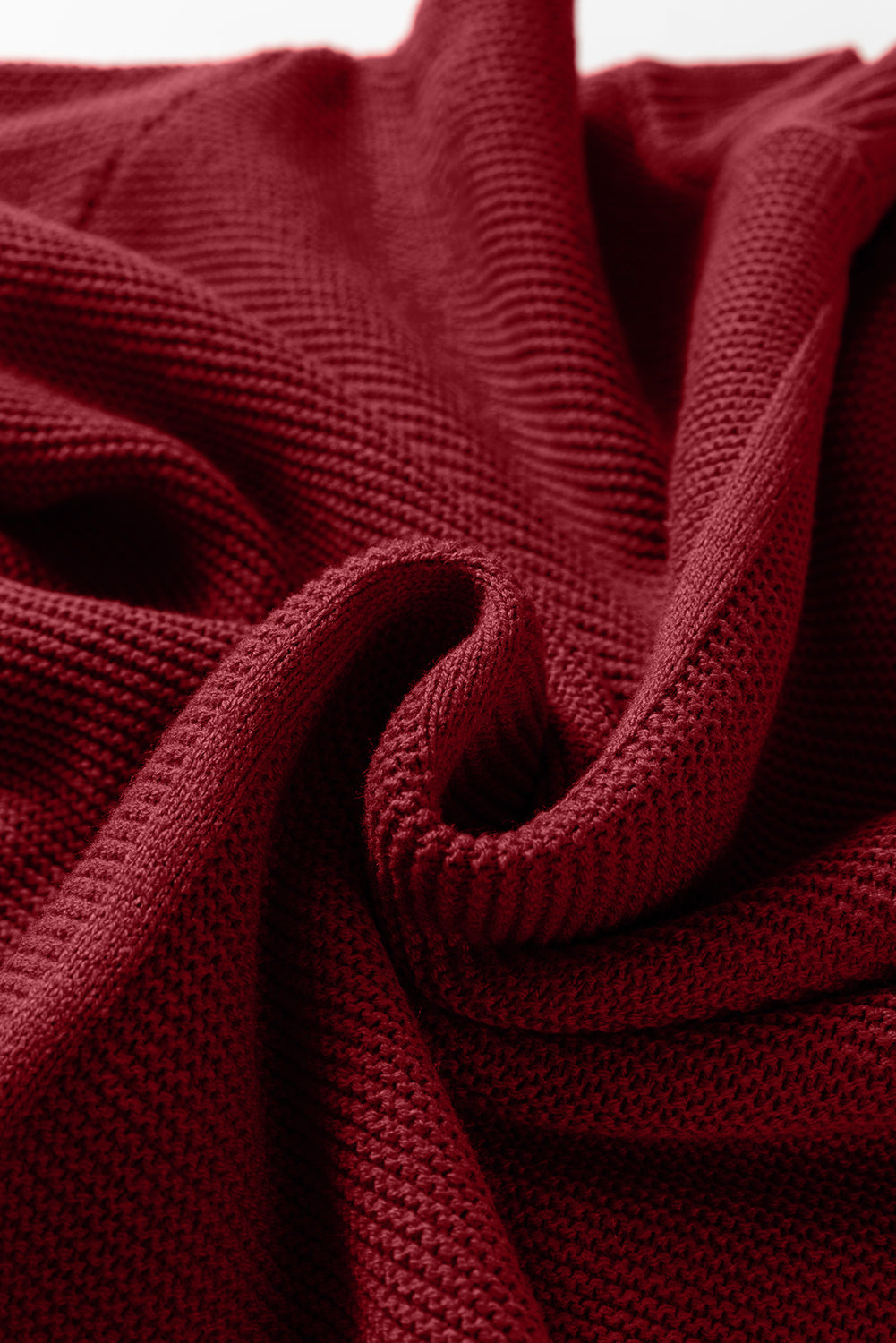 Front Seam Drop Shoulder Loose Sweater - eAura