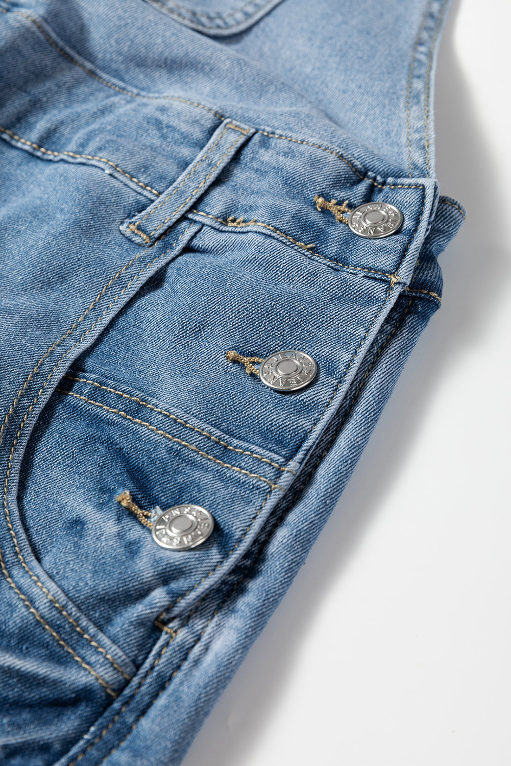 Adjustable Buckle Barrel Denim Dungarees Overalls - eAura