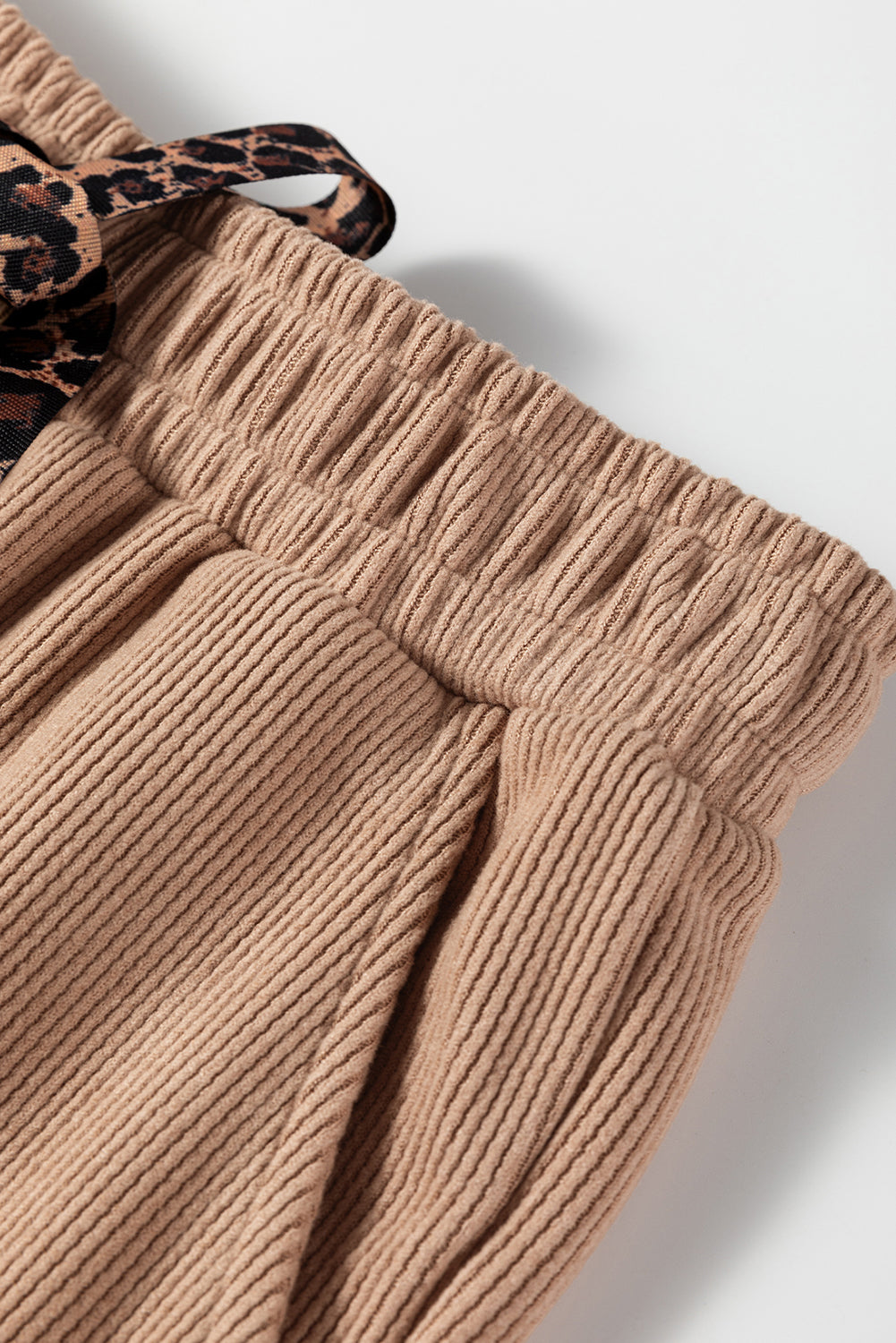 Pullover Hoodie and High Waist Bottoms Soft Cord Co-ord Set - eAura