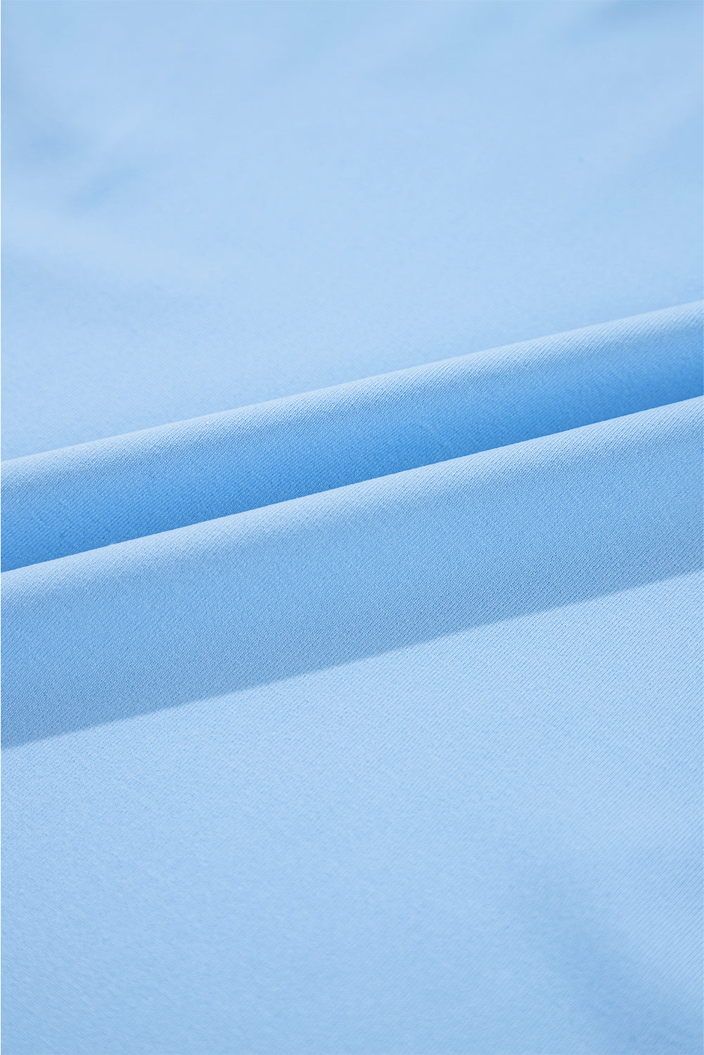 Beau Blue Floral Mesh Puff Sleeve Crew Neck Top eAura