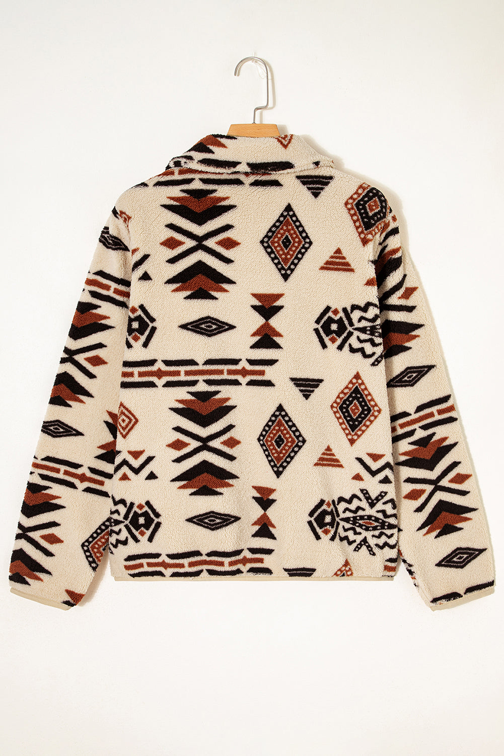 Western Aztec Half Zip Plush Sweatshirt eAura