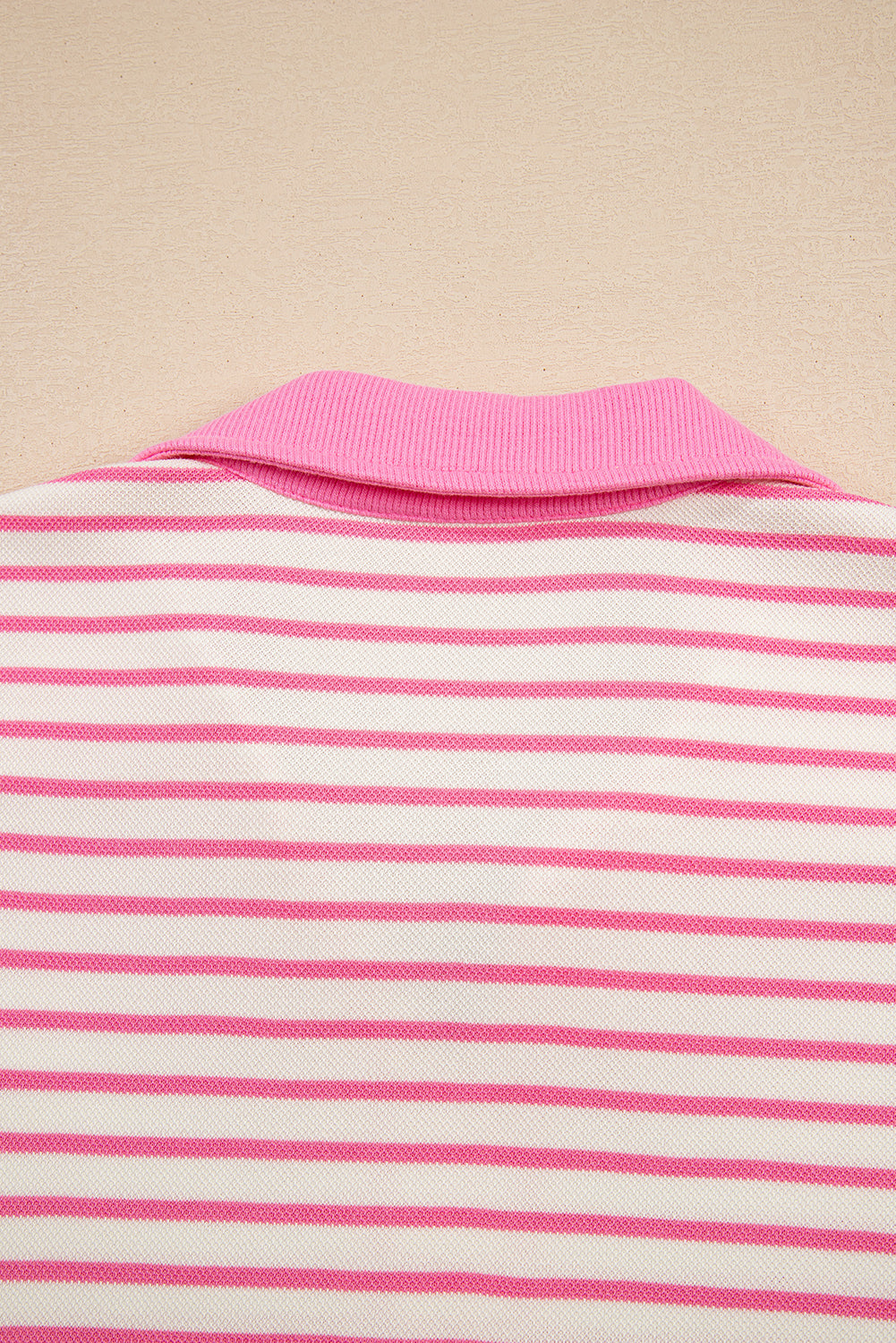 Stripe Collared V-Neck Drop Shoulder Pullover and Skort 2pcs Co-ord Dear-Lover Dropshipping