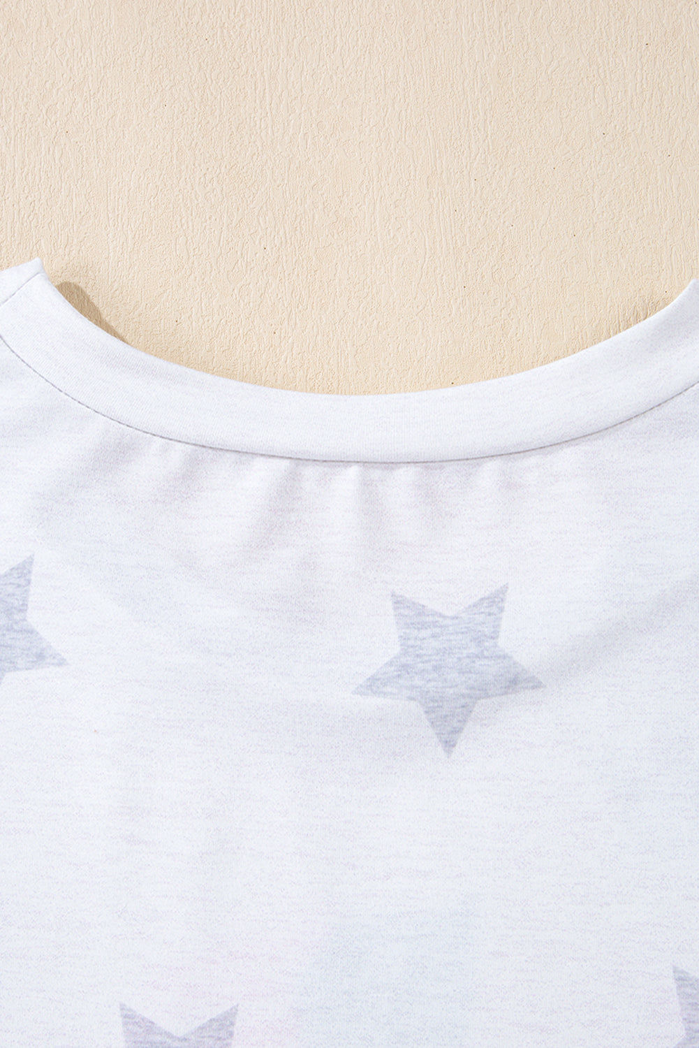 Khaki Patriotic Flag Bow Graphic Starry Round Neck T Shirt - eAura