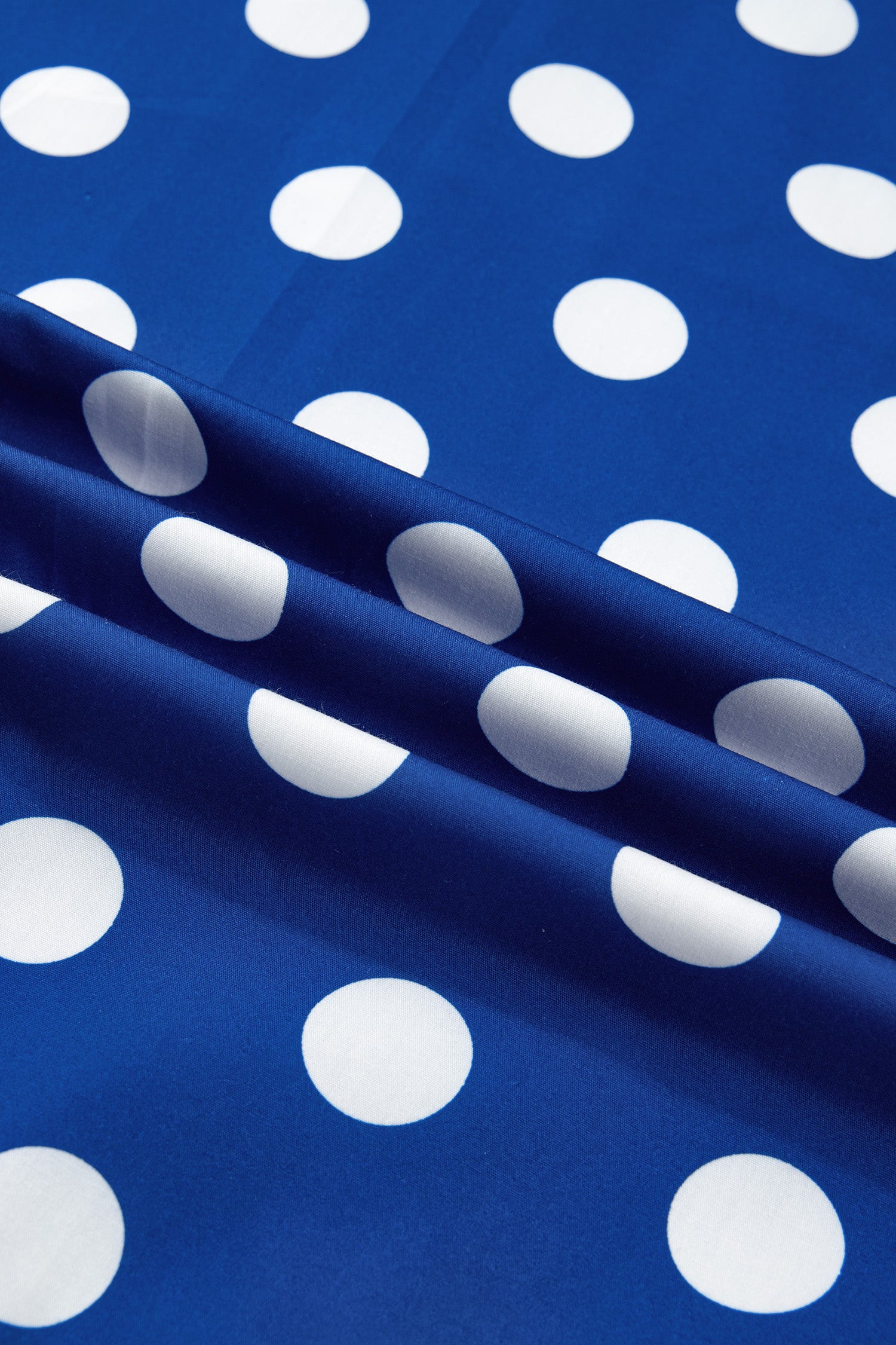 Striped Polka Dot Patchwork Maxi Dress – Blue