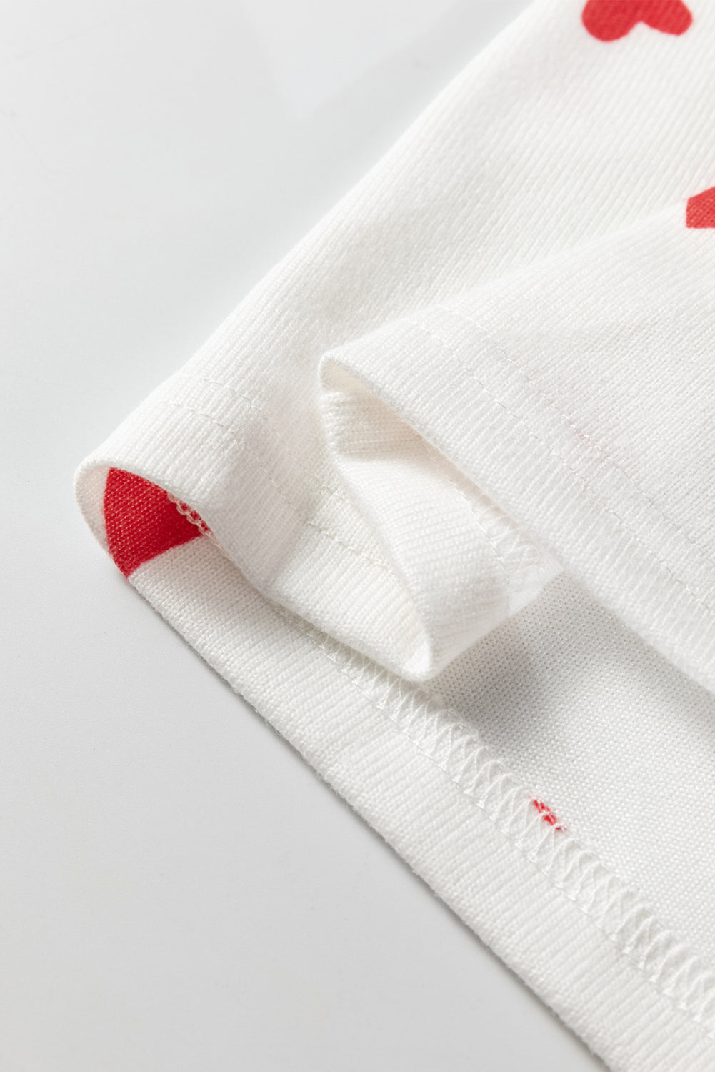 Tiny Hearts Printed Long Sleeve Top Drawstring Pyjama Set - eAura