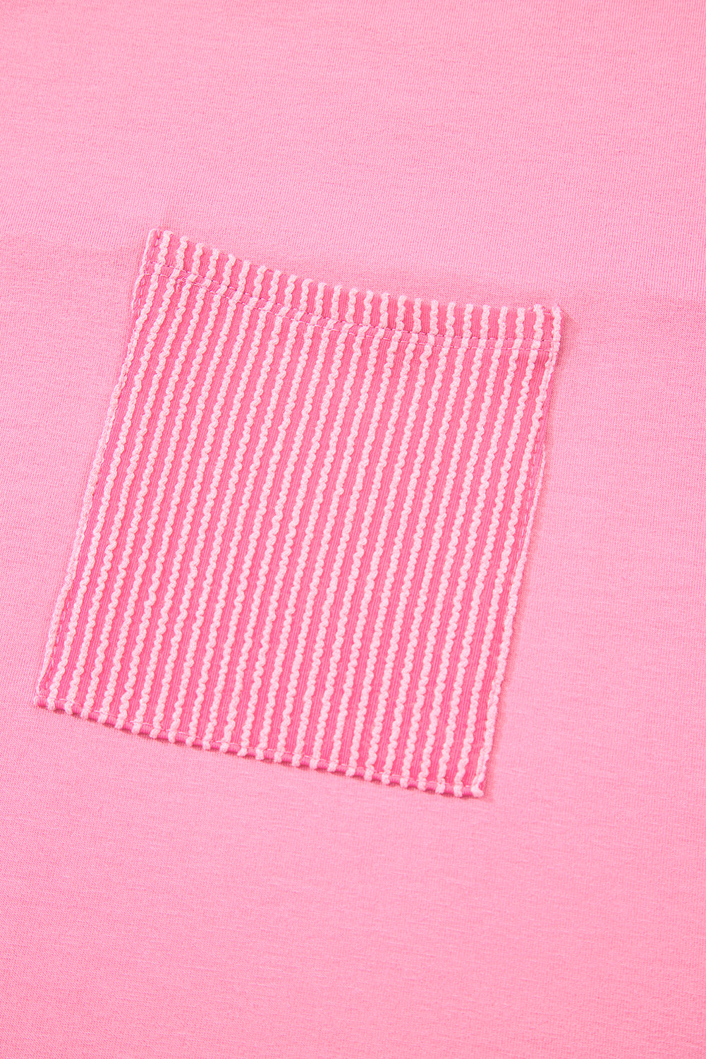 Bonbon Ribbed Patchwork Pocketed Plus Size T Shirt BB Fashion Outlet
