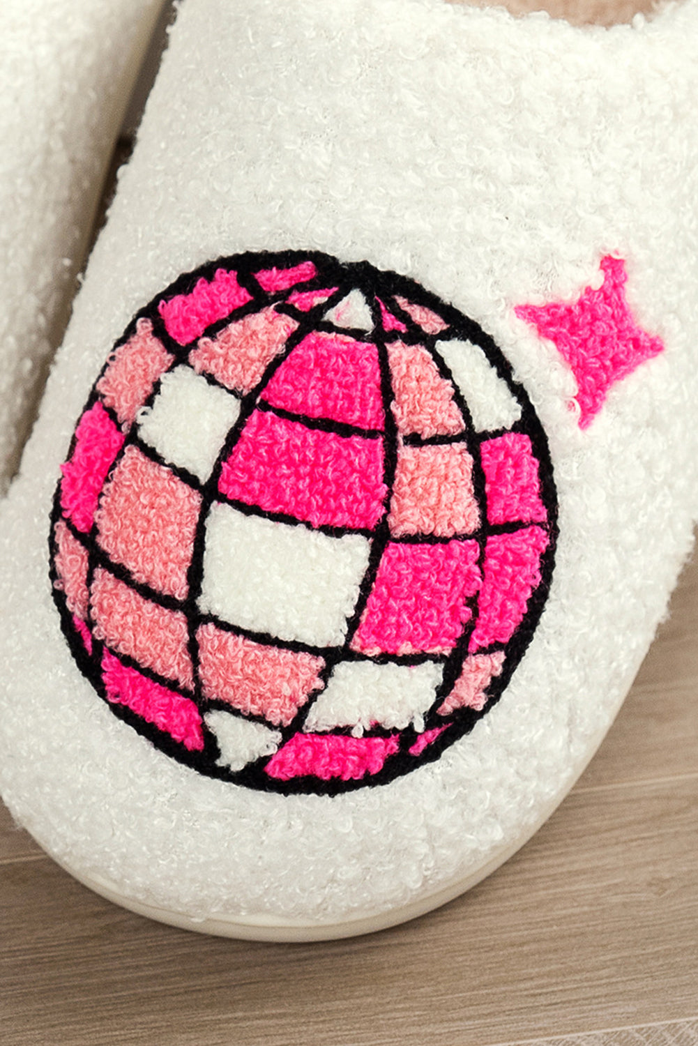 Disco Ball Home Plush Slippers