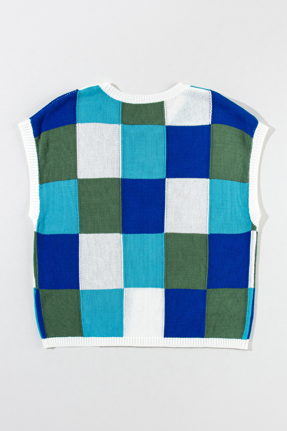 Grapefruit Orange Colour Block Cap Sleeve Sweater eAura