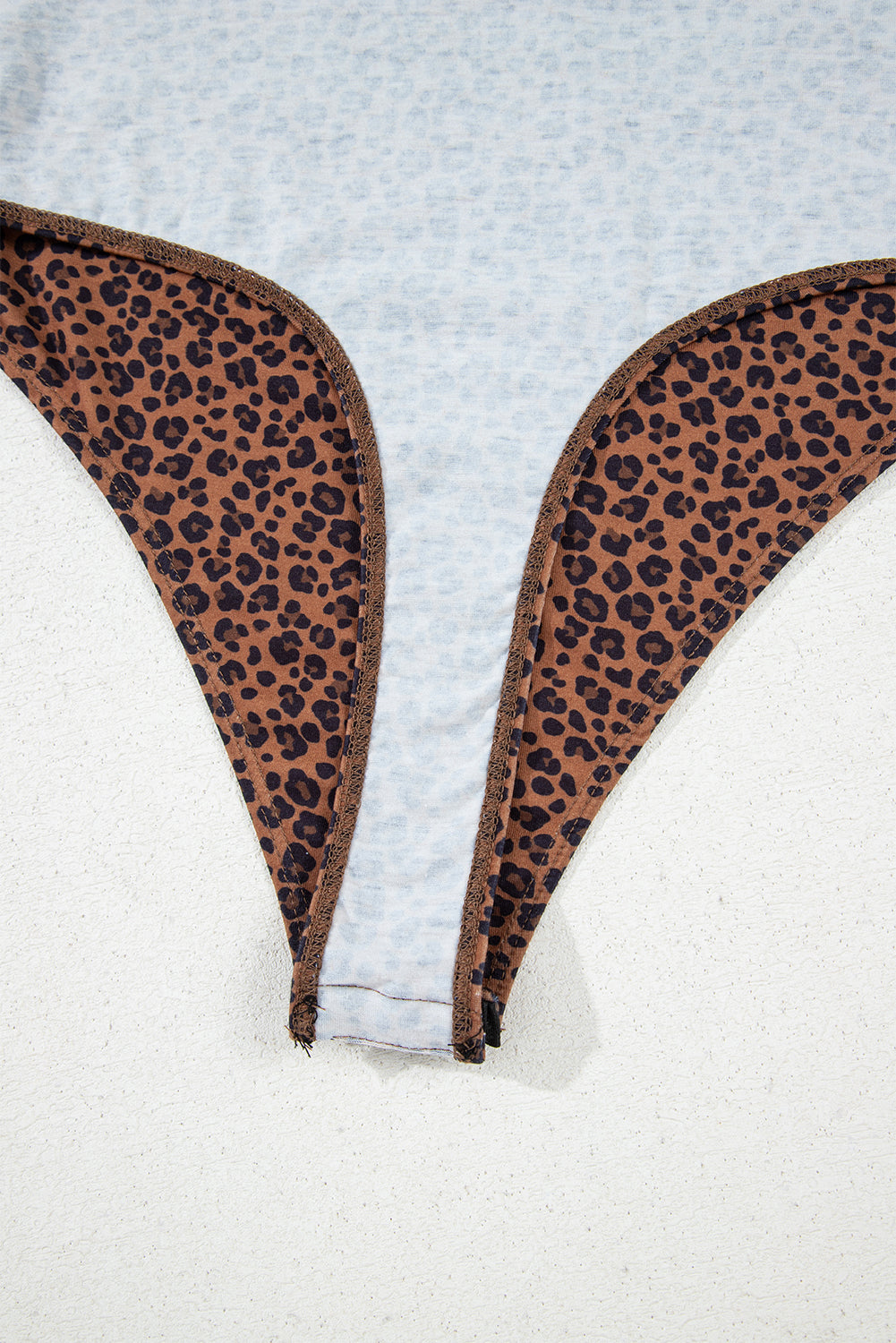 Brown Leopard Printed Sleeveless Scoop Neck Bodysuit BB Fashion Outlet